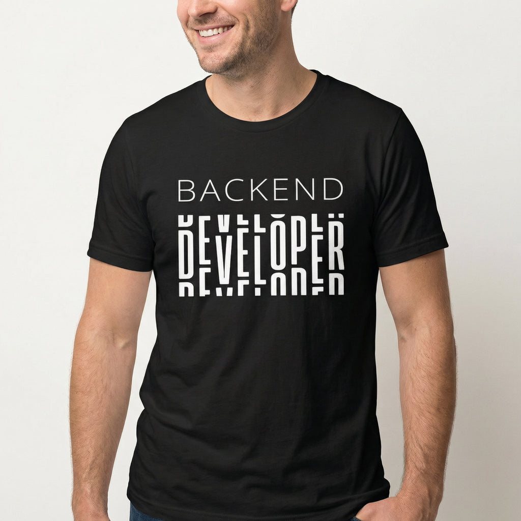 Backend Developer backend full - search backend developer statement - Developer T-shirt - techmerch.io