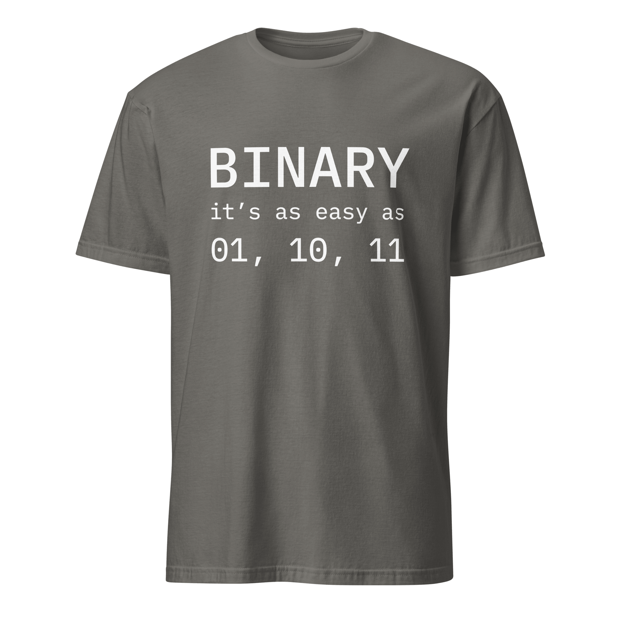 Binary 01 10 11 binary code full - search binary its as easy as 01 10 11 - Developer T-shirt - techmerch.io