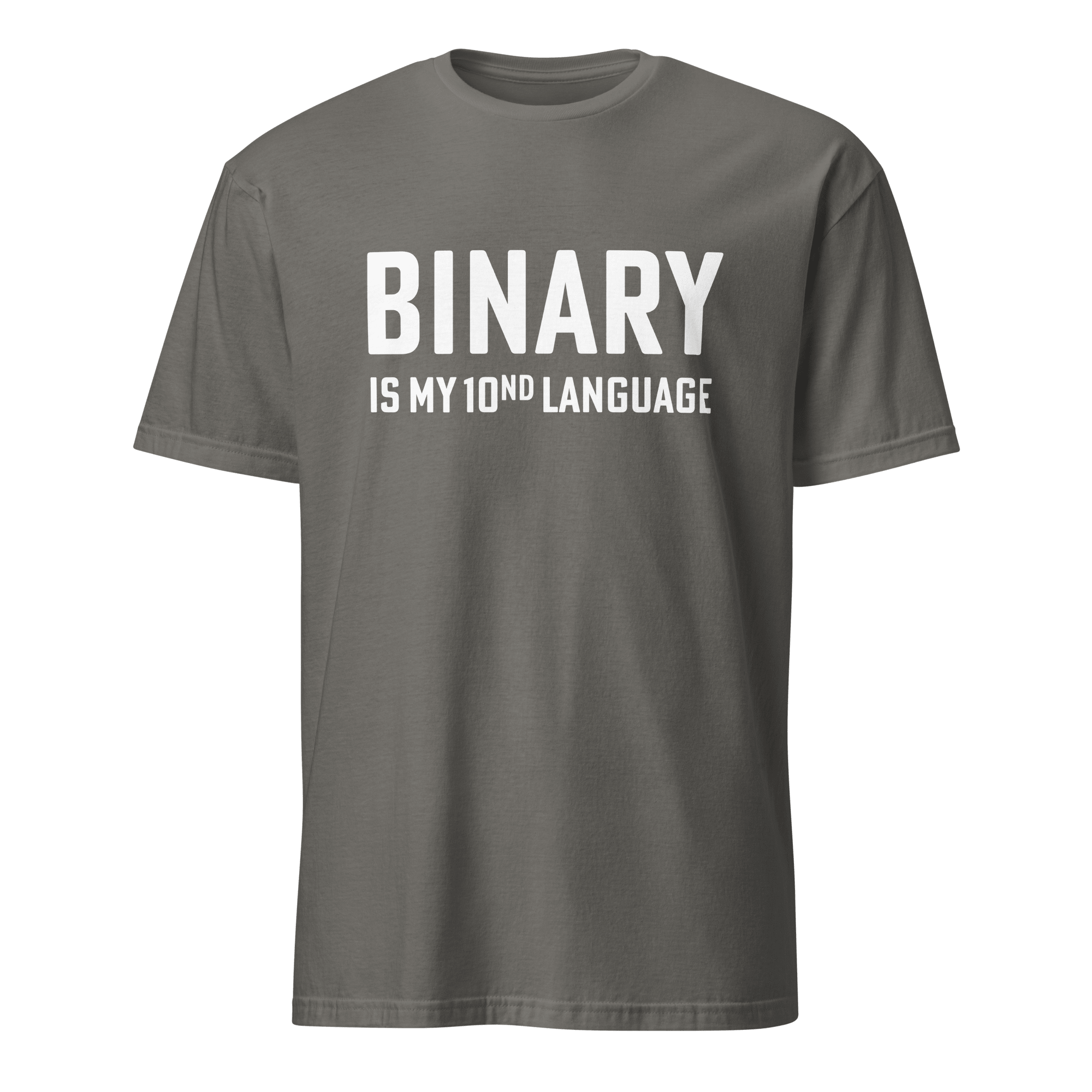 Binary 10nd Lang binary deadpan full - search binary is my 10nd language - Developer T-shirt - techmerch.io