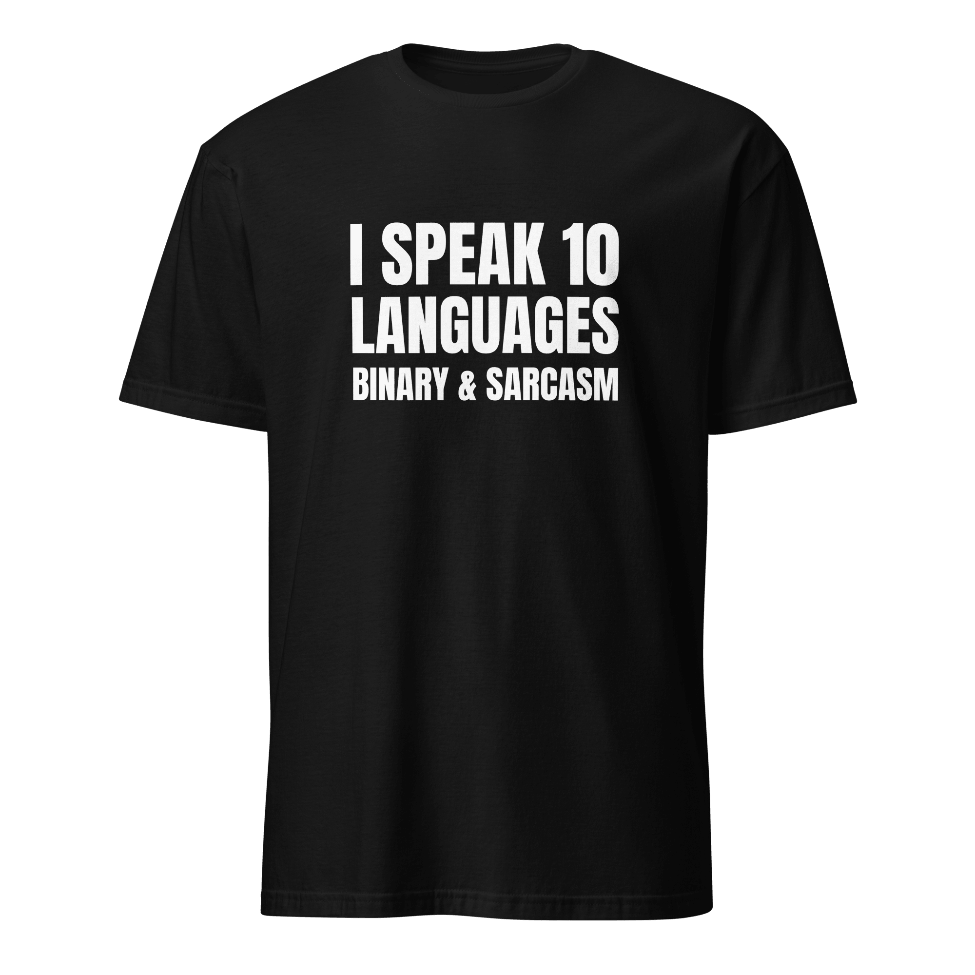 Binary & Sarcasm binary full-search i speak 10 languages binary and sarcasm hot - Developer T-shirt - techmerch.io