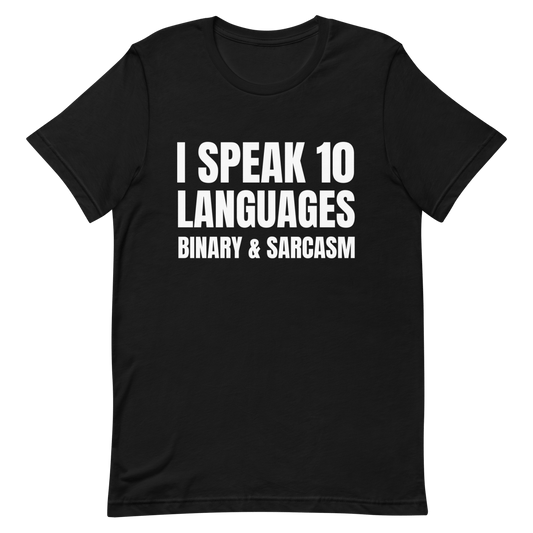 Binary & Sarcasm binary code developer - Developer T-shirt - techmerch.io