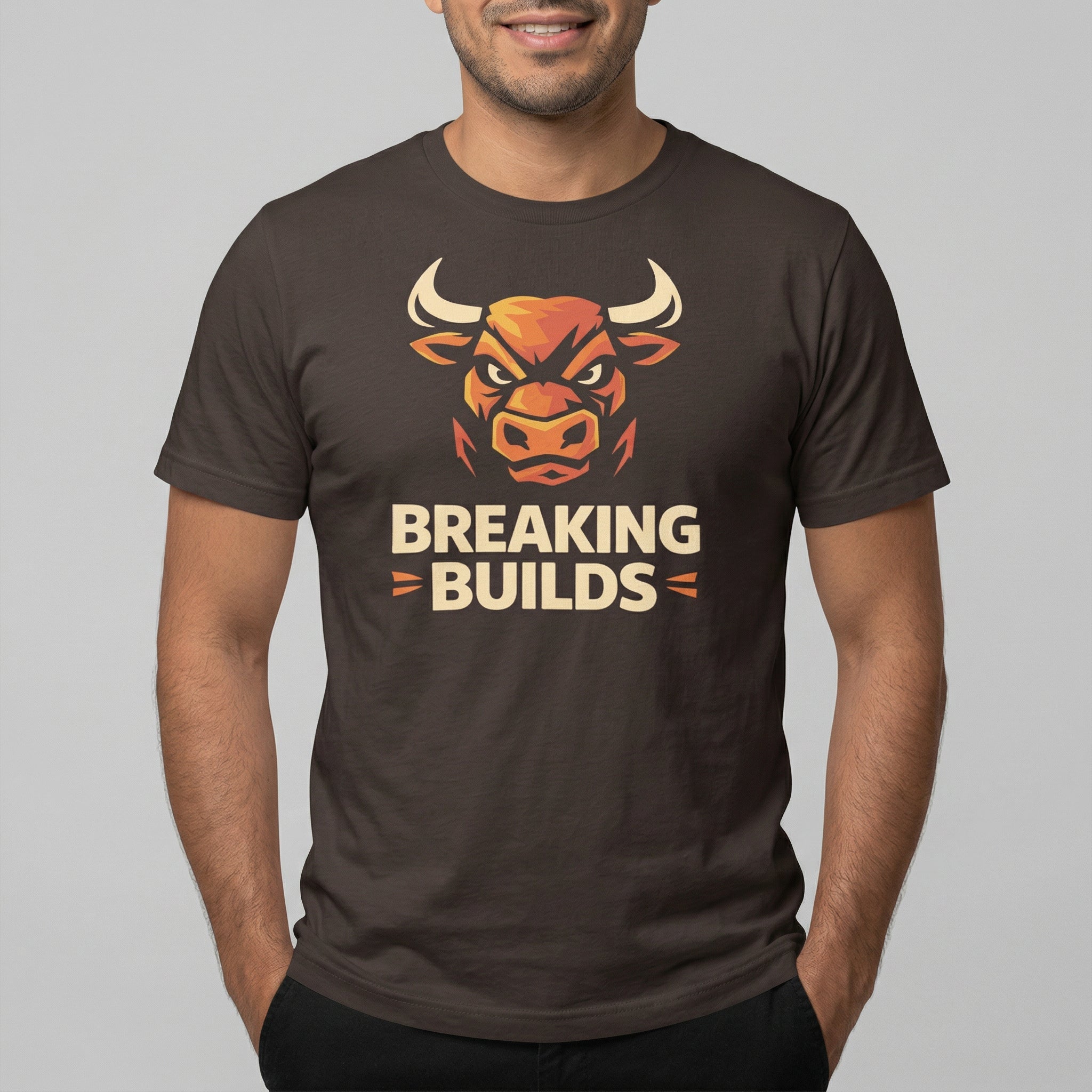 Breaking Builds cartoon deployment full - search Breaking Builds - Developer T-shirt - techmerch.io