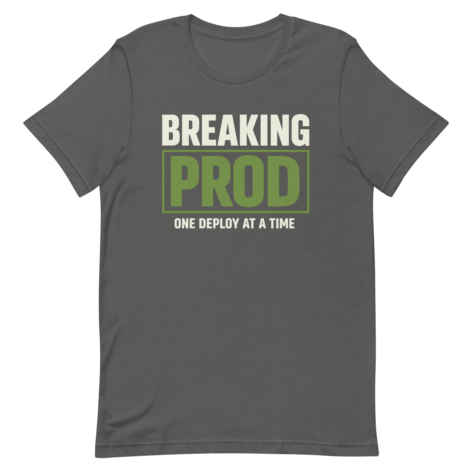 Breaking Prod cartoon deployment devops - Developer T-shirt - techmerch.io