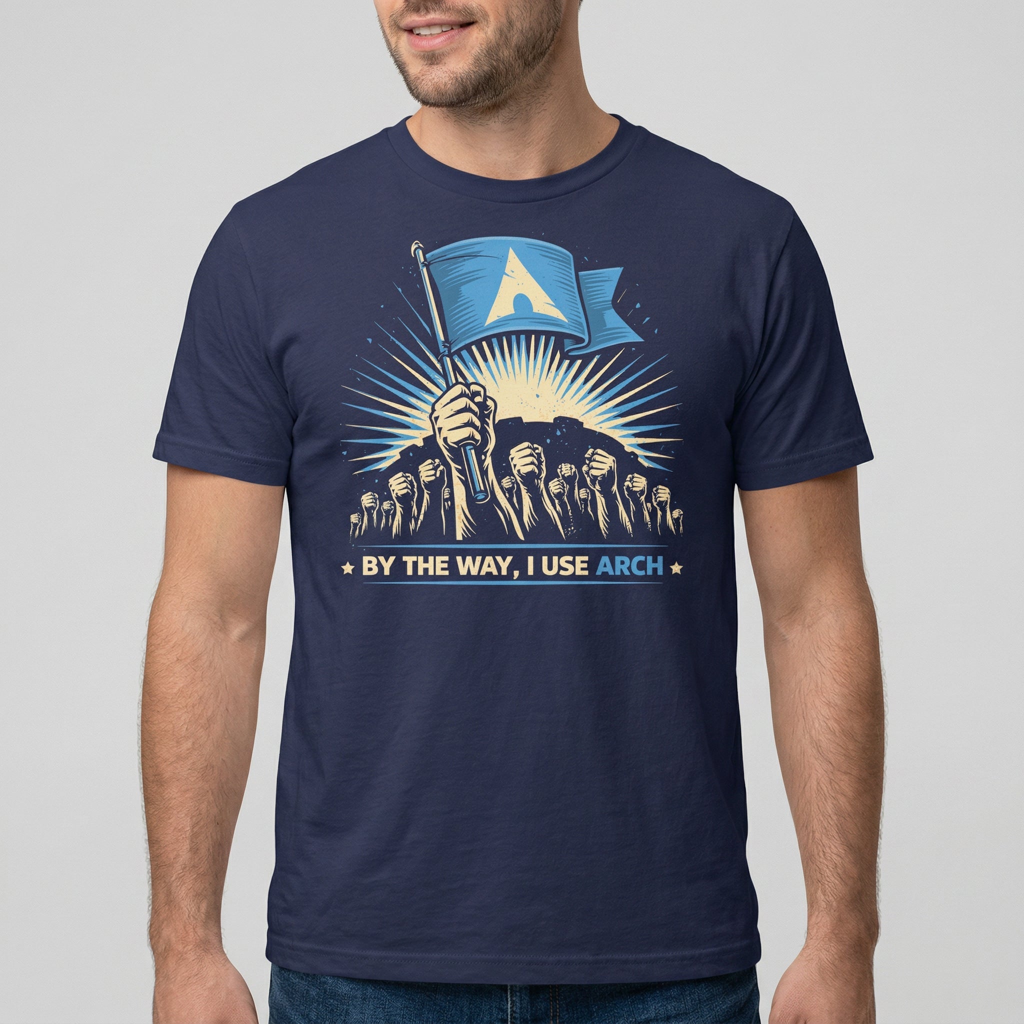 Btw I Use Arch full - search By The Way I Use Arch linux minimalist - Developer T-shirt - techmerch.io