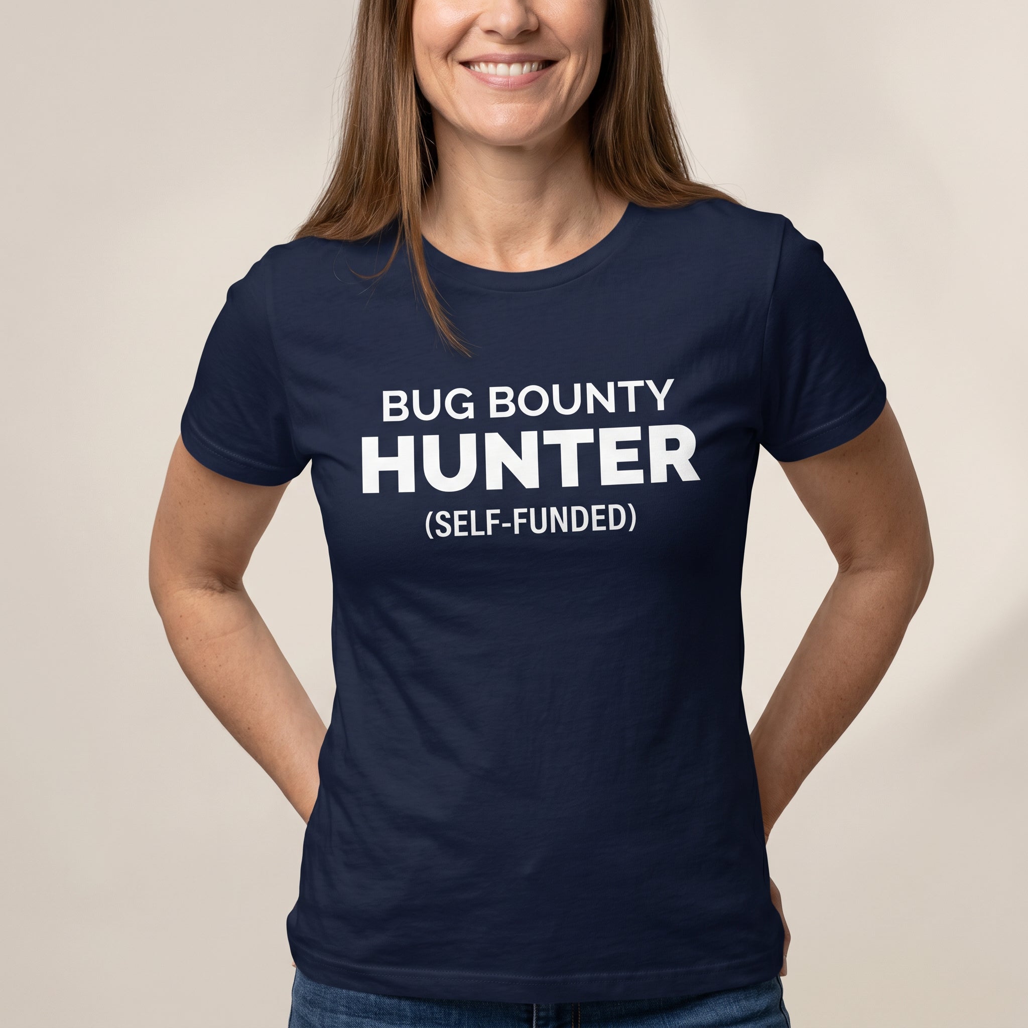 Bug Bounty Hunter bugs debugging full - search bug bounty hunter self funded - Developer T-shirt - techmerch.io