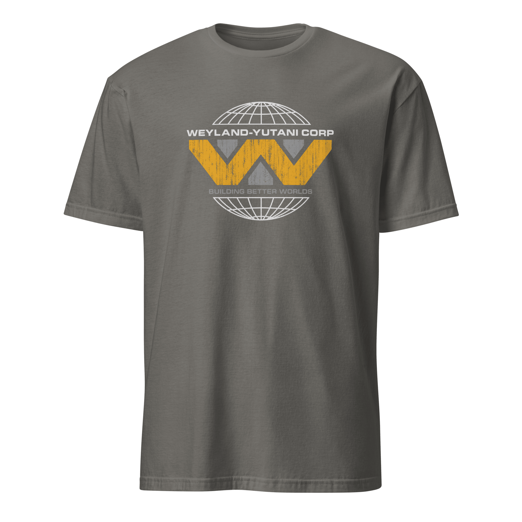 Building Better Worlds code minimalist satire - Developer T-shirt - techmerch.io