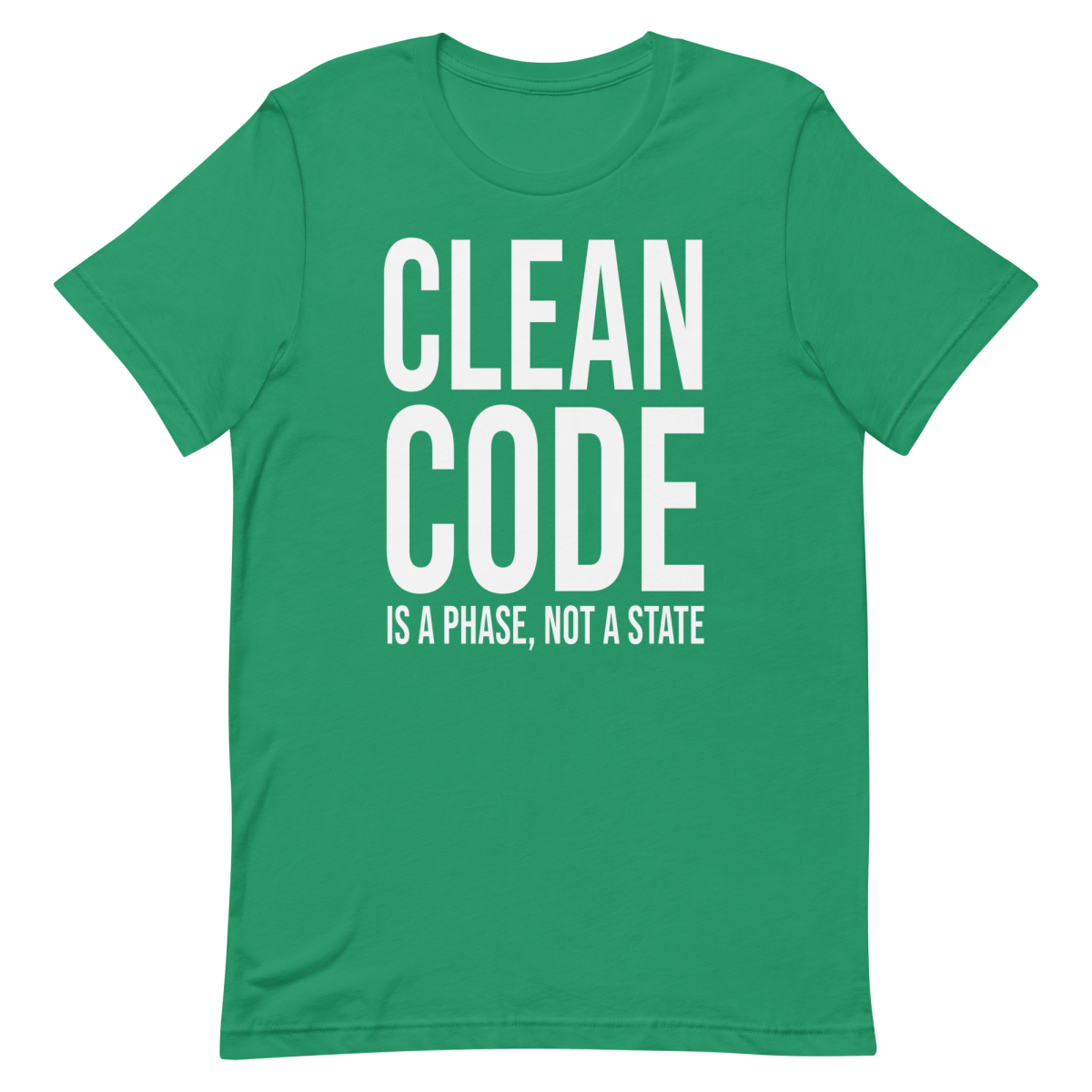 Clean Code Phase architecture clever coding - Developer T-shirt - techmerch.io