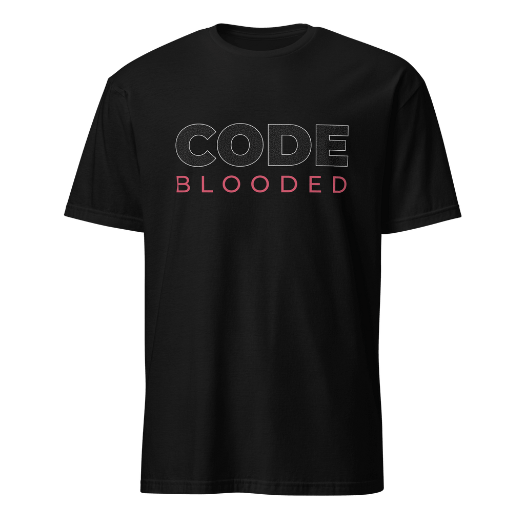 Code Blooded code deadpan full - search code blooded - Developer T-shirt - techmerch.io