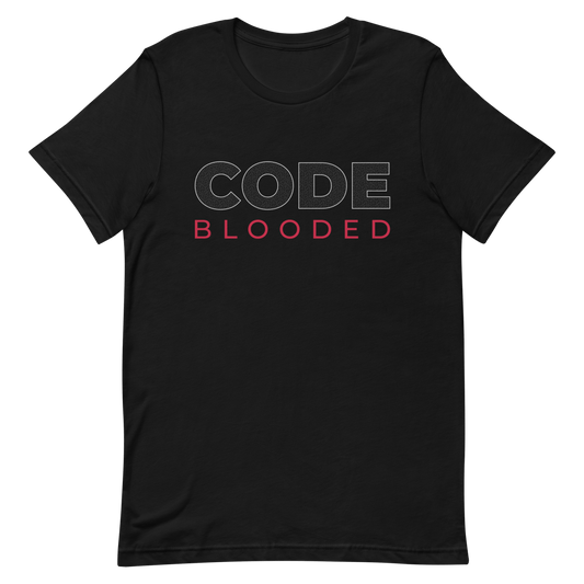 Code Blooded clever coding developer - Developer T-shirt - techmerch.io