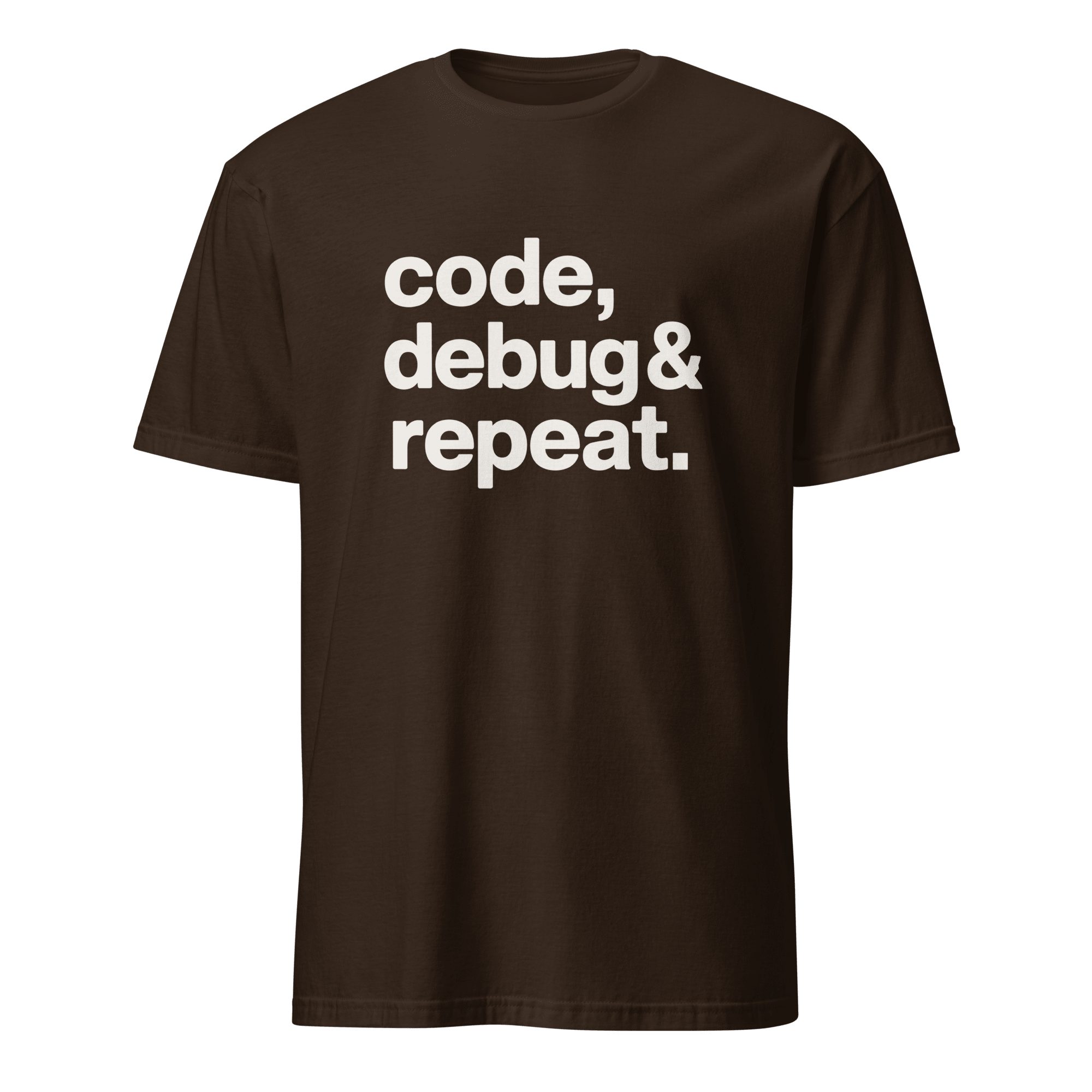 Code Debug & Repeat code debugging full - search code debug and repeat - Developer T-shirt - techmerch.io