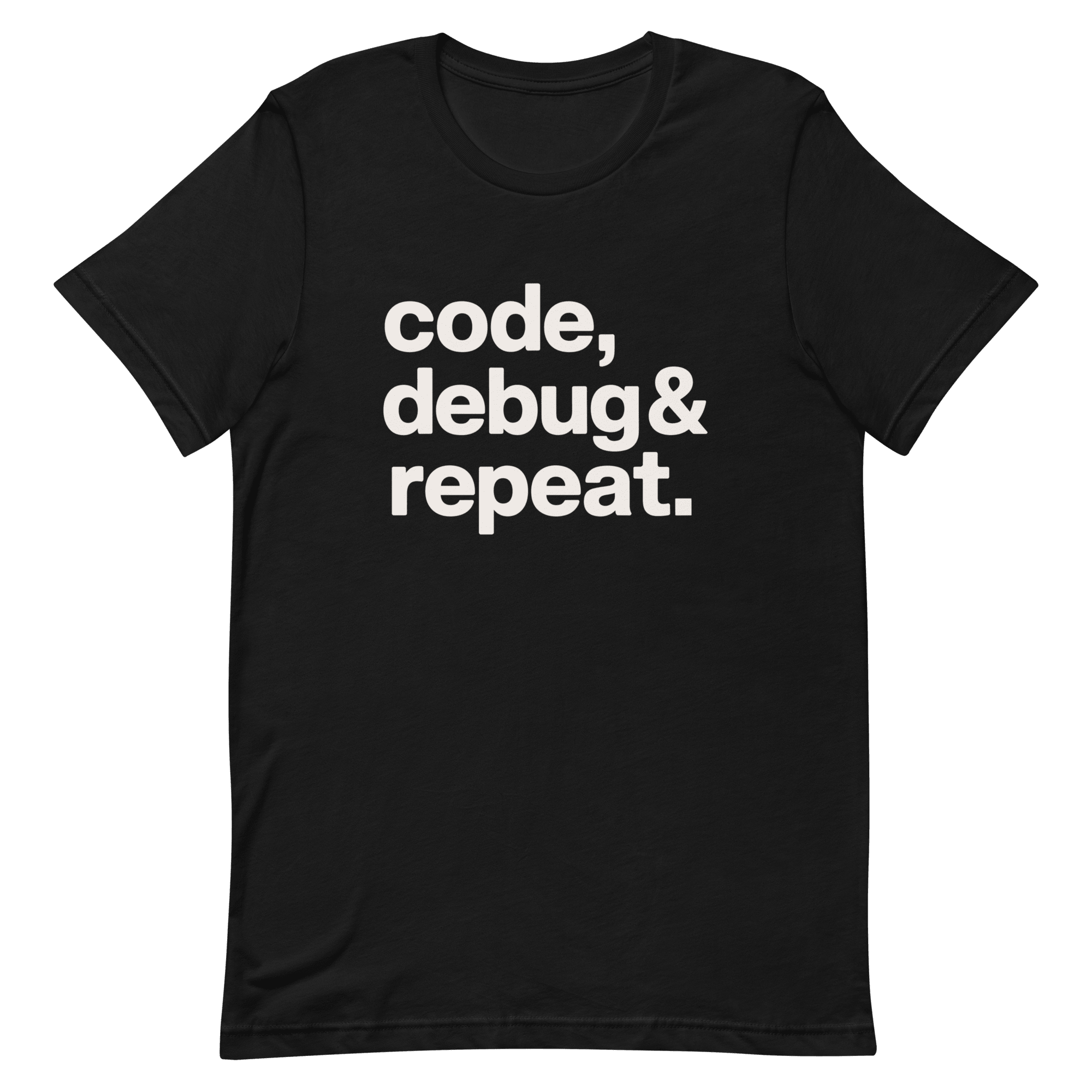 Code Debug & Repeat code debugging full - search code debug and repeat - Developer T-shirt - techmerch.io