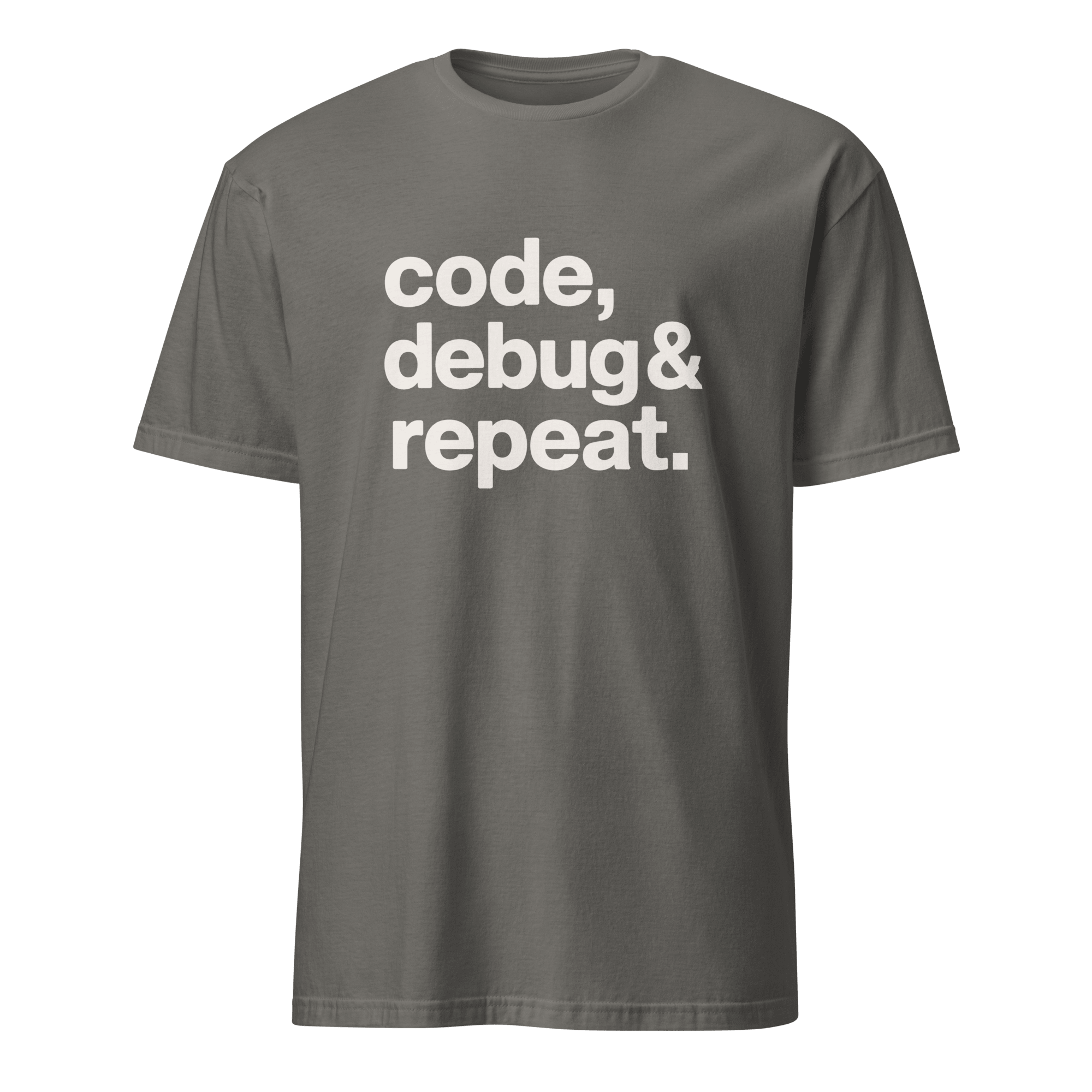 Code Debug & Repeat code debugging full - search code debug and repeat - Developer T-shirt - techmerch.io