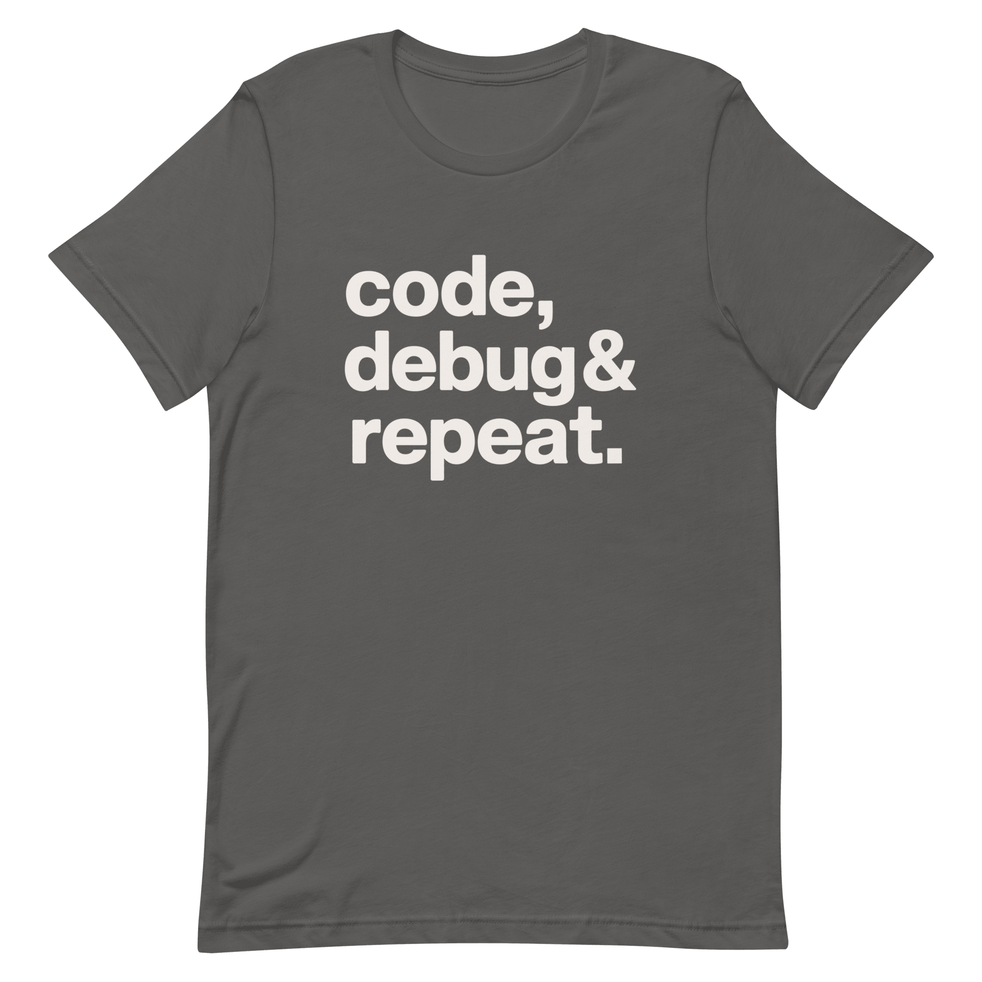 Code Debug & Repeat code debugging full - search code debug and repeat - Developer T-shirt - techmerch.io