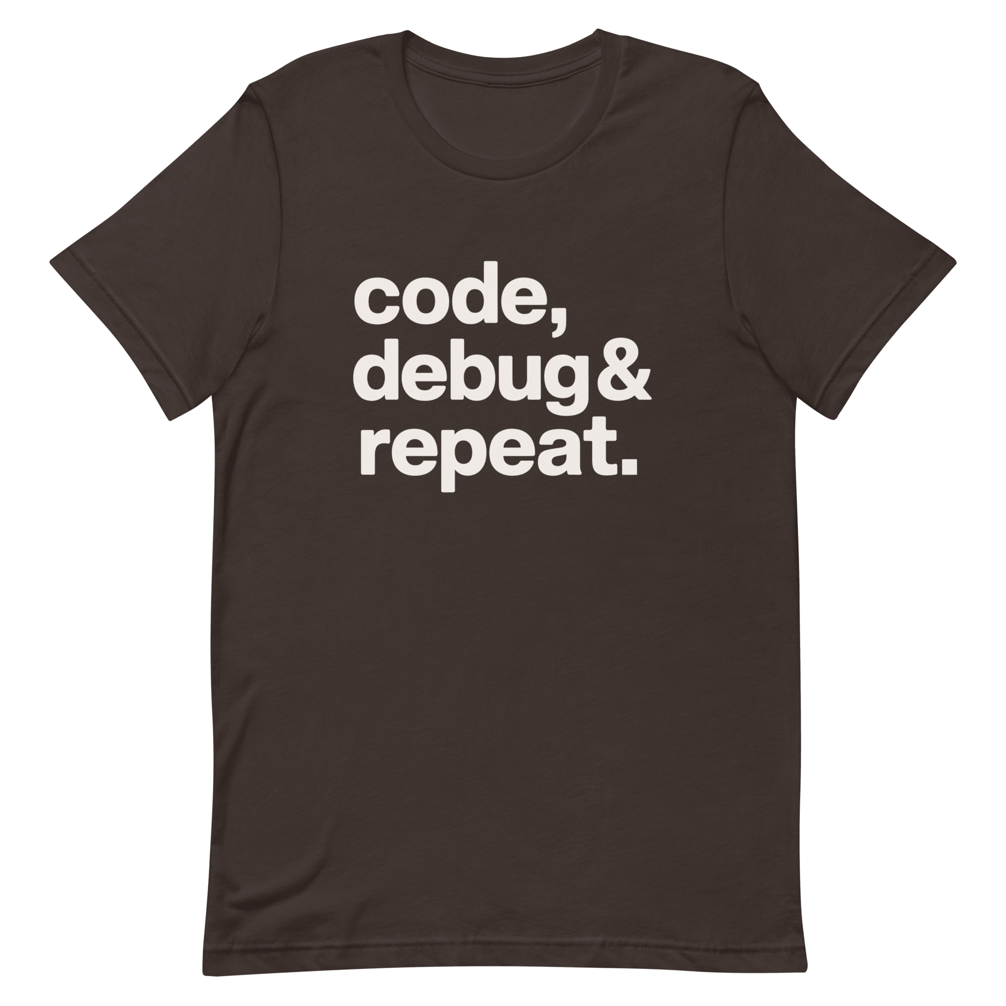 Code Debug & Repeat code debugging full - search code debug and repeat - Developer T-shirt - techmerch.io