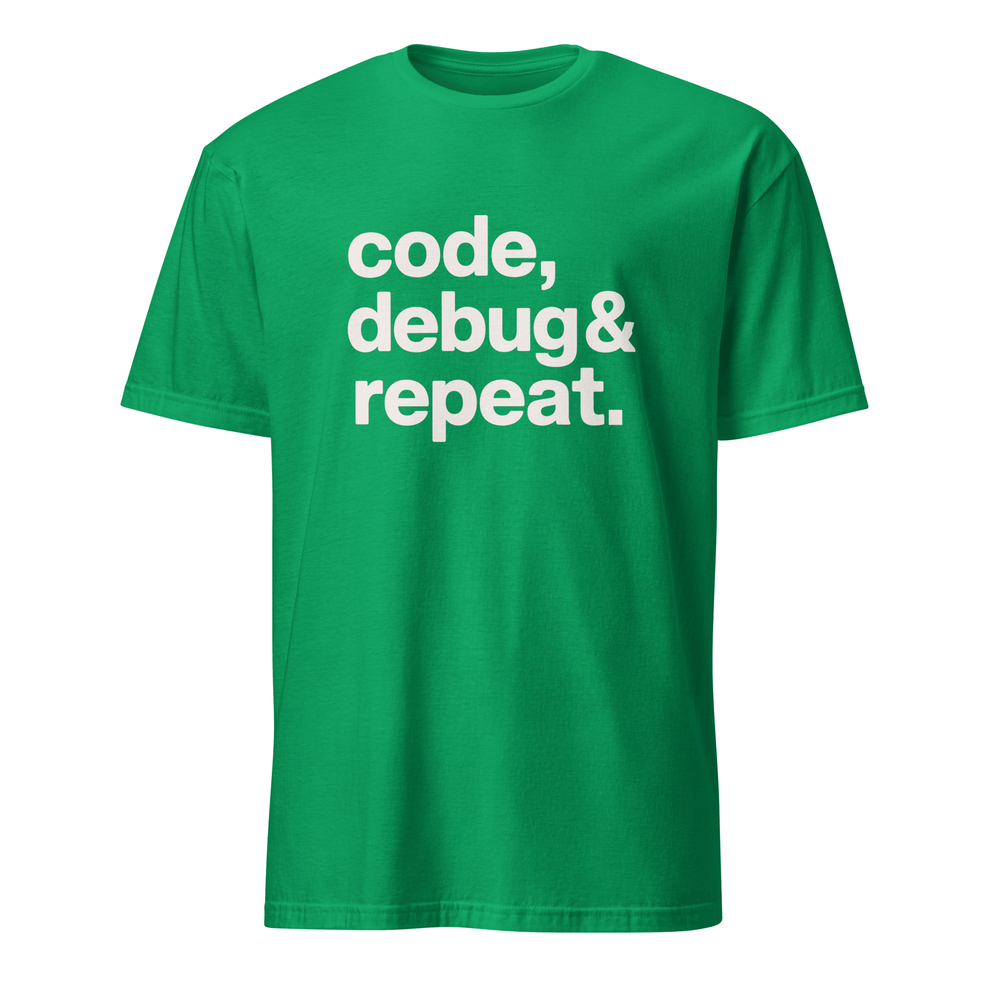 Code Debug & Repeat code debugging full - search code debug and repeat - Developer T-shirt - techmerch.io