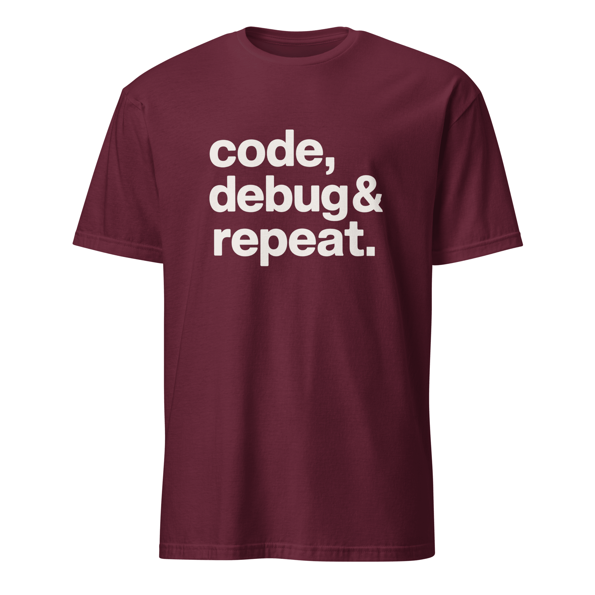 Code Debug & Repeat code debugging full - search code debug and repeat - Developer T-shirt - techmerch.io
