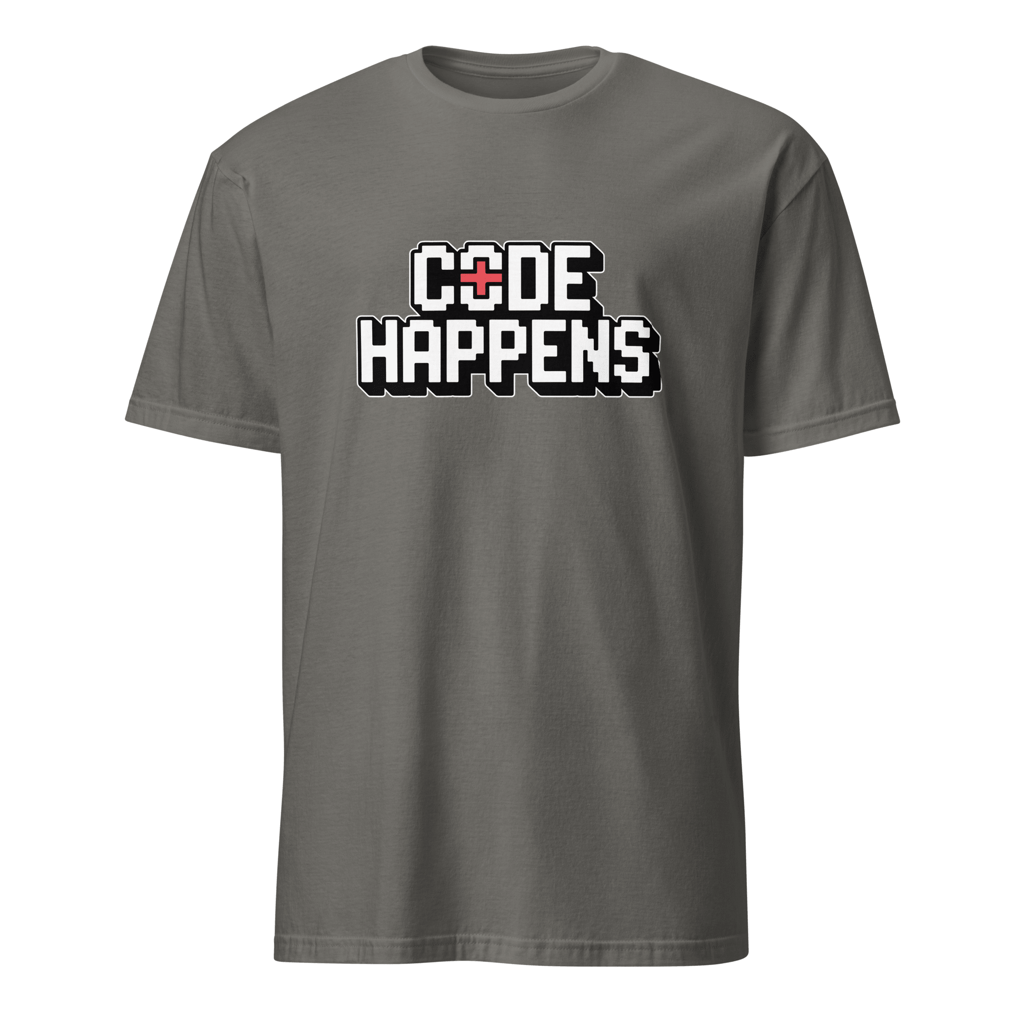 Code Happens code deadpan full - search code happens - Developer T-shirt - techmerch.io