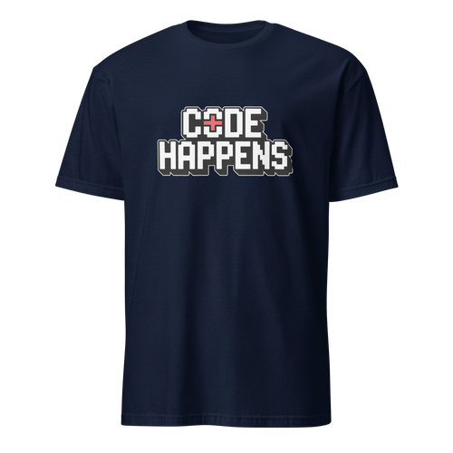 Code Happens code deadpan full - search code happens - Developer T-shirt - techmerch.io