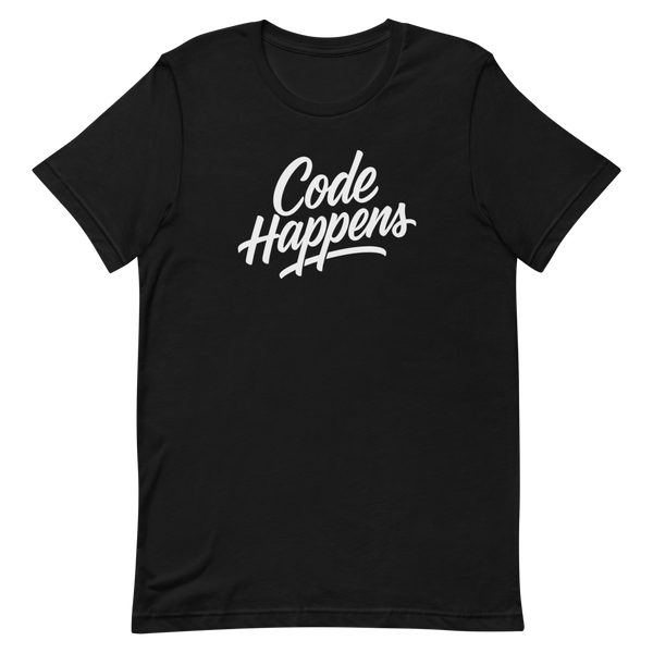 Code Happens coding developer funny - Developer T-shirt - techmerch.io