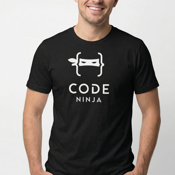 Code Ninja cartoon code full - search code ninja - Developer T-shirt - techmerch.io