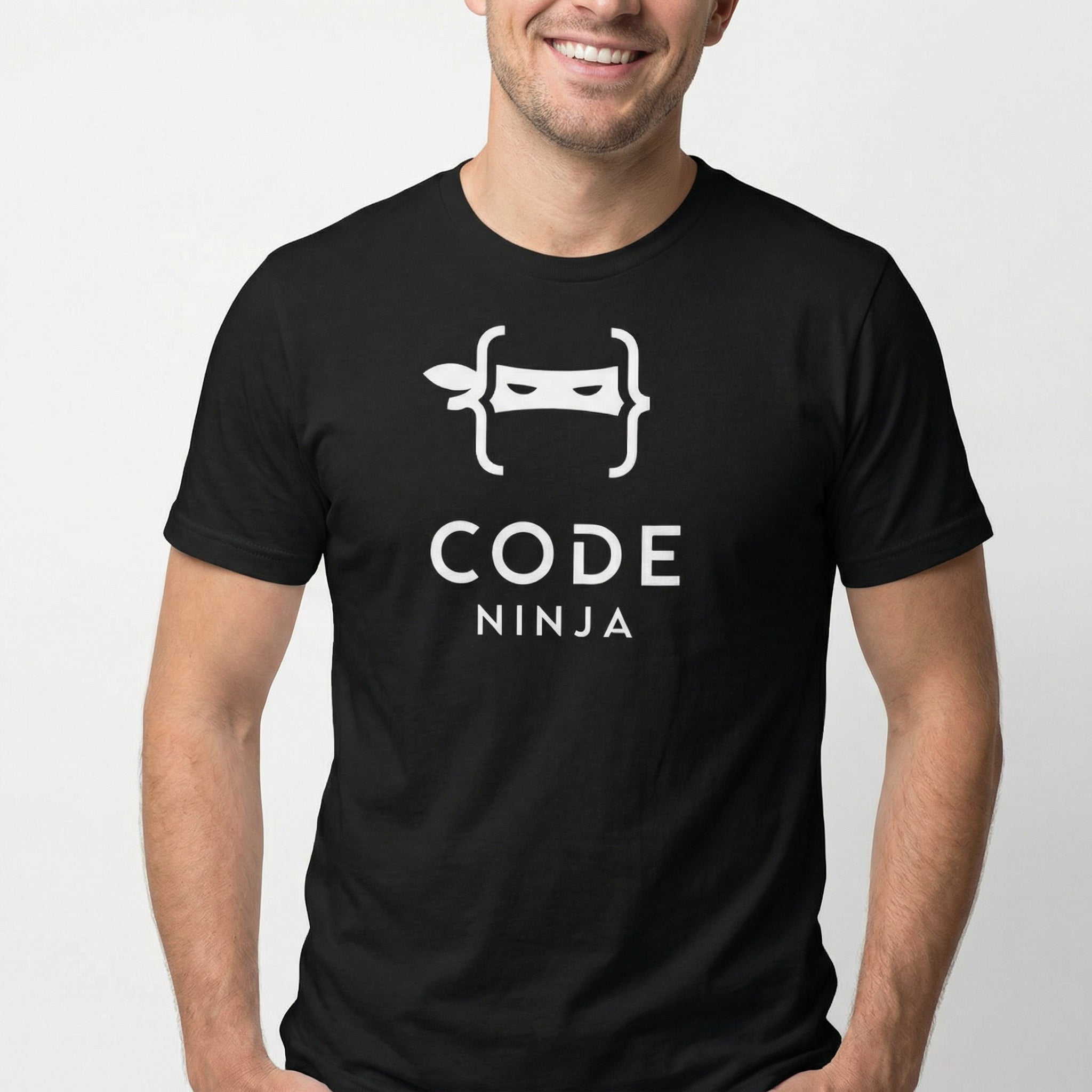 Code Ninja cartoon code full - search code ninja - Developer T-shirt - techmerch.io
