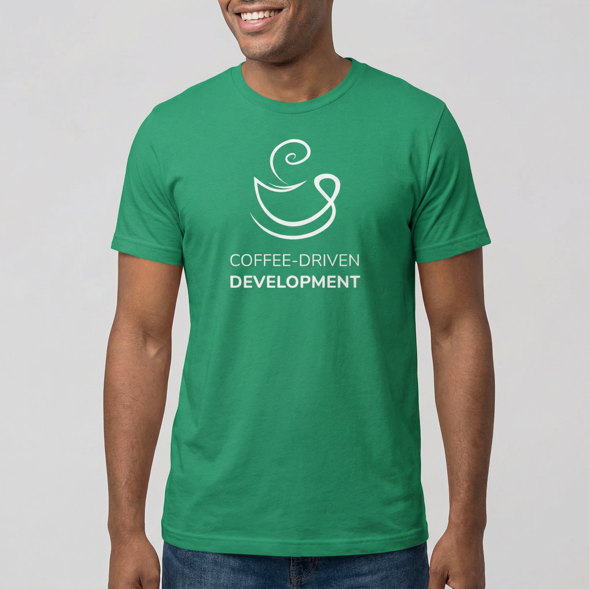 Coffee - Driven Dev coffee full - search coffee - driven dev minimalist - Developer T-shirt - techmerch.io
