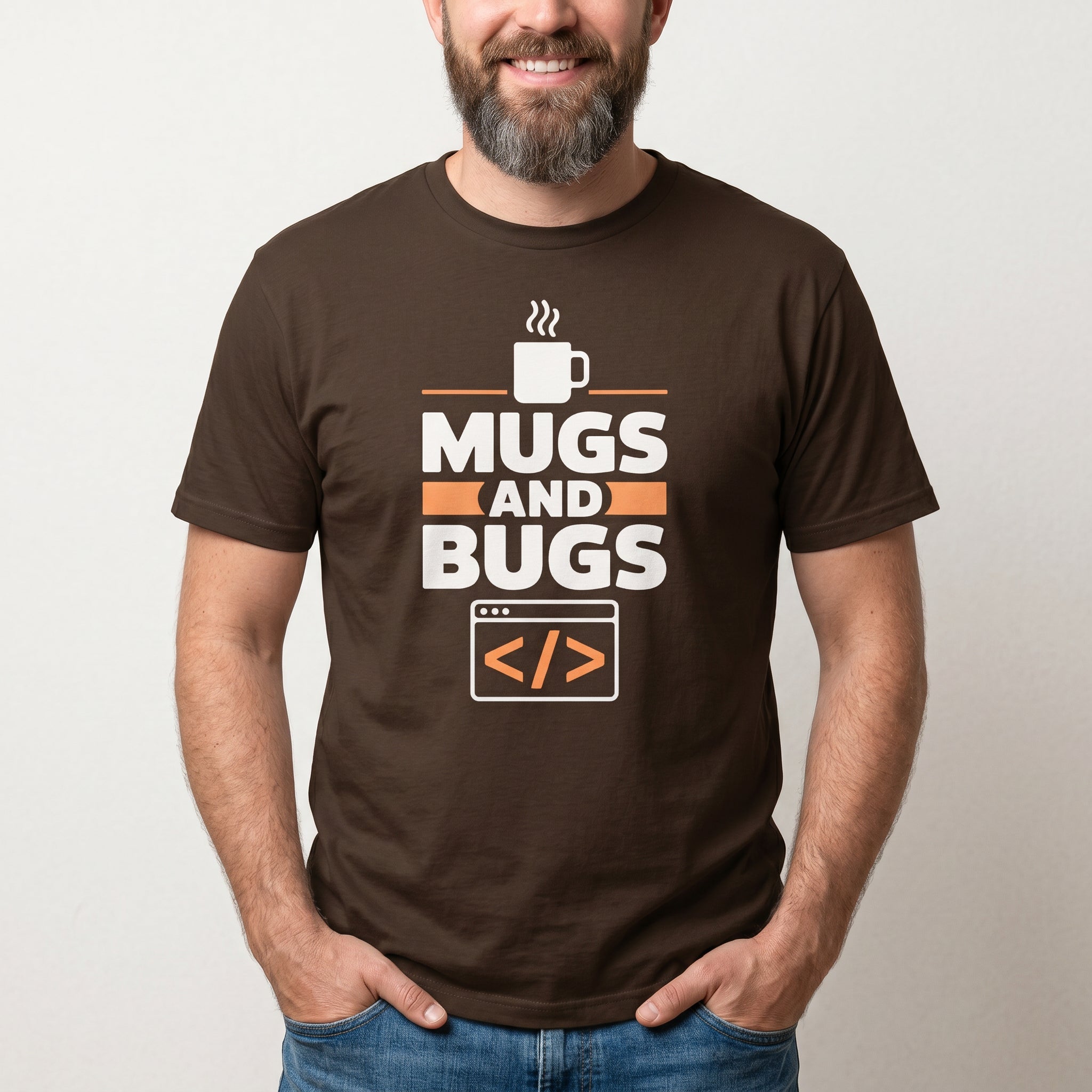 Coffee Mugs And Bugs bugs cartoon coffee - Developer T-shirt - techmerch.io