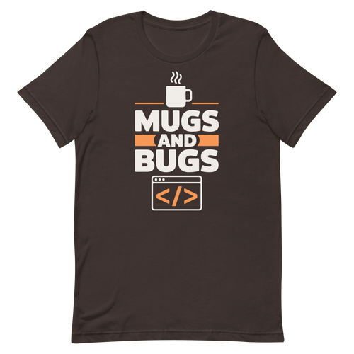 Coffee Mugs And Bugs bugs cartoon coffee - Developer T-shirt - techmerch.io