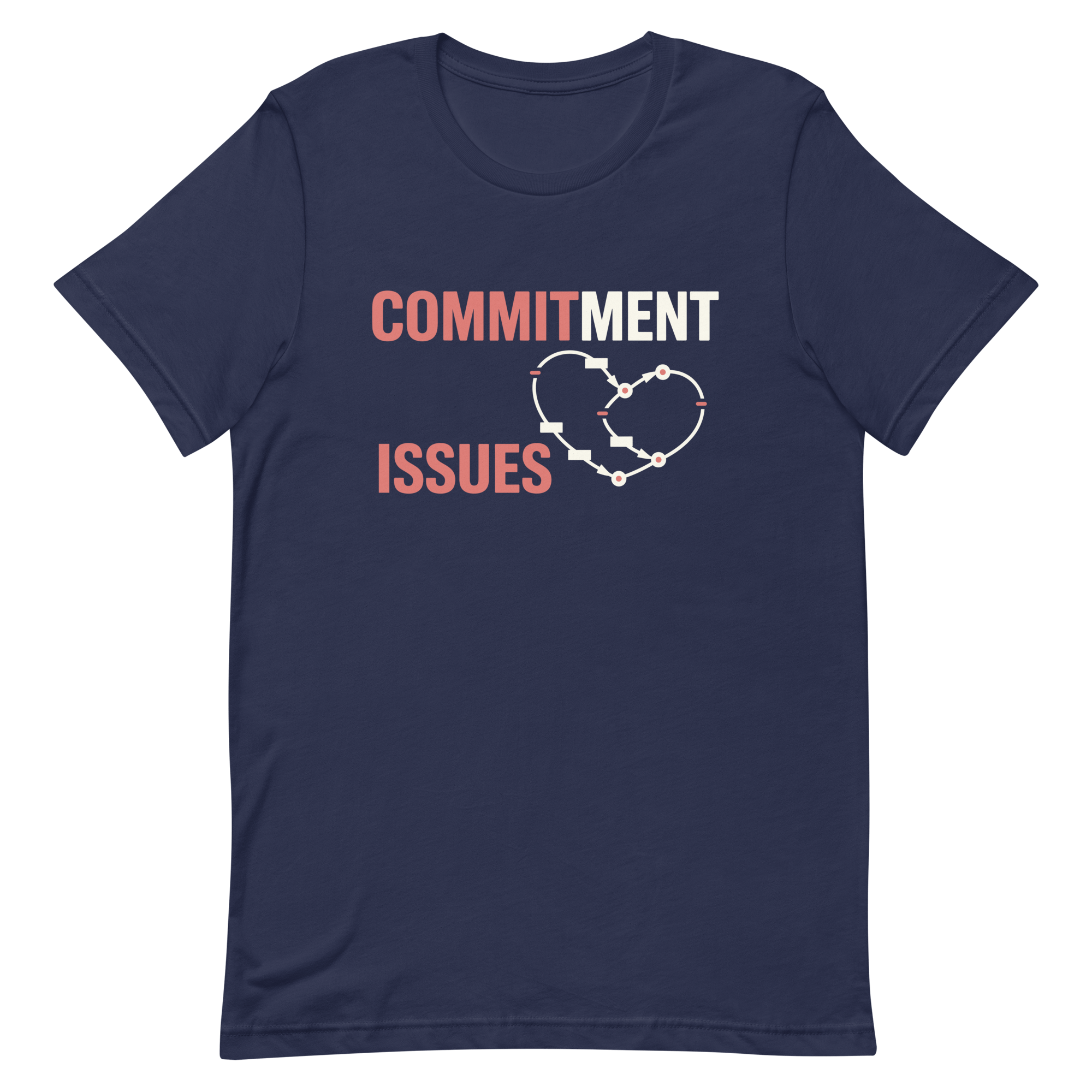 Commitment Issues code deadpan full - search commitment issues - Developer T-shirt - techmerch.io