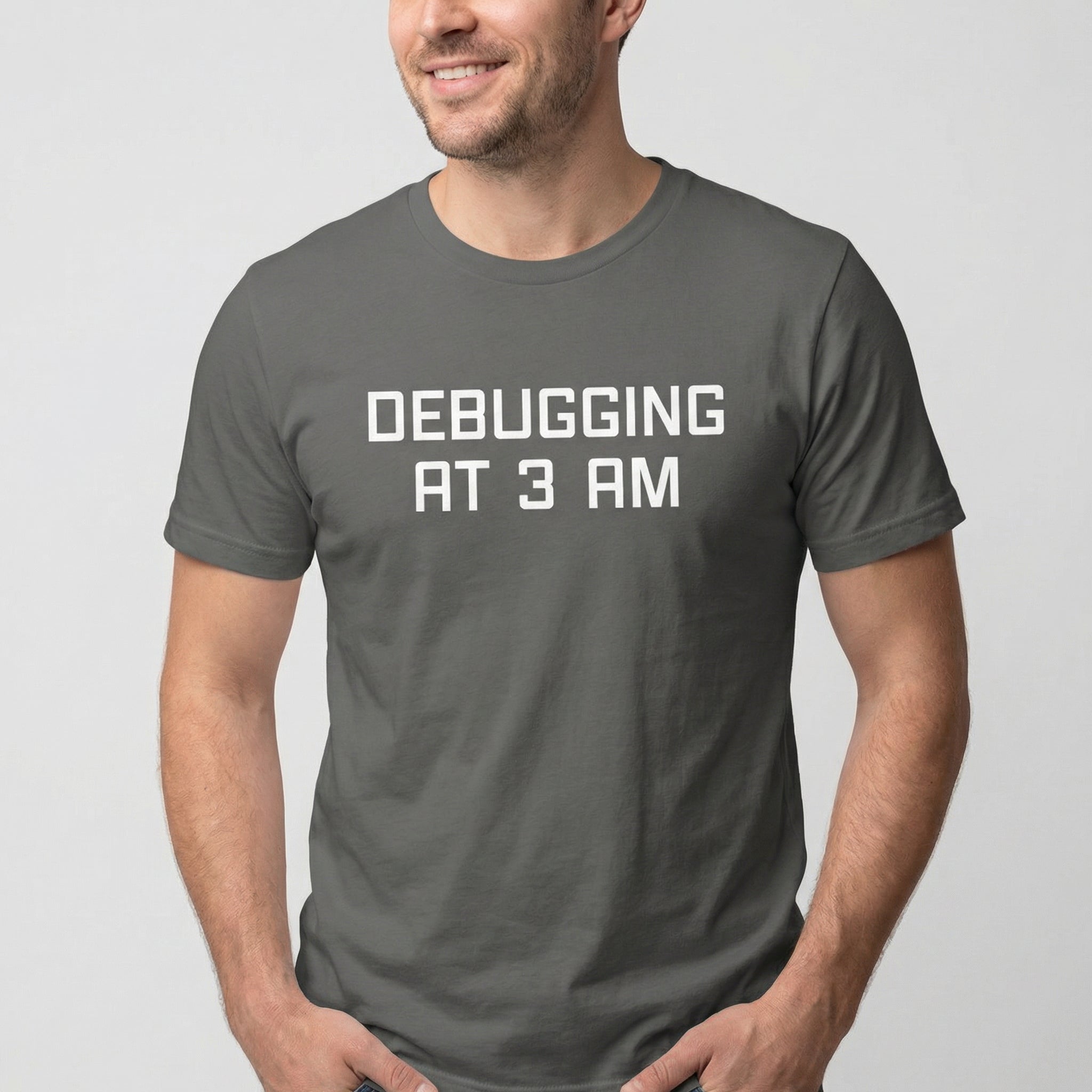 Debugging At 3 AM debugging full - search debugging at 3 am minimalist - Developer T-shirt - techmerch.io