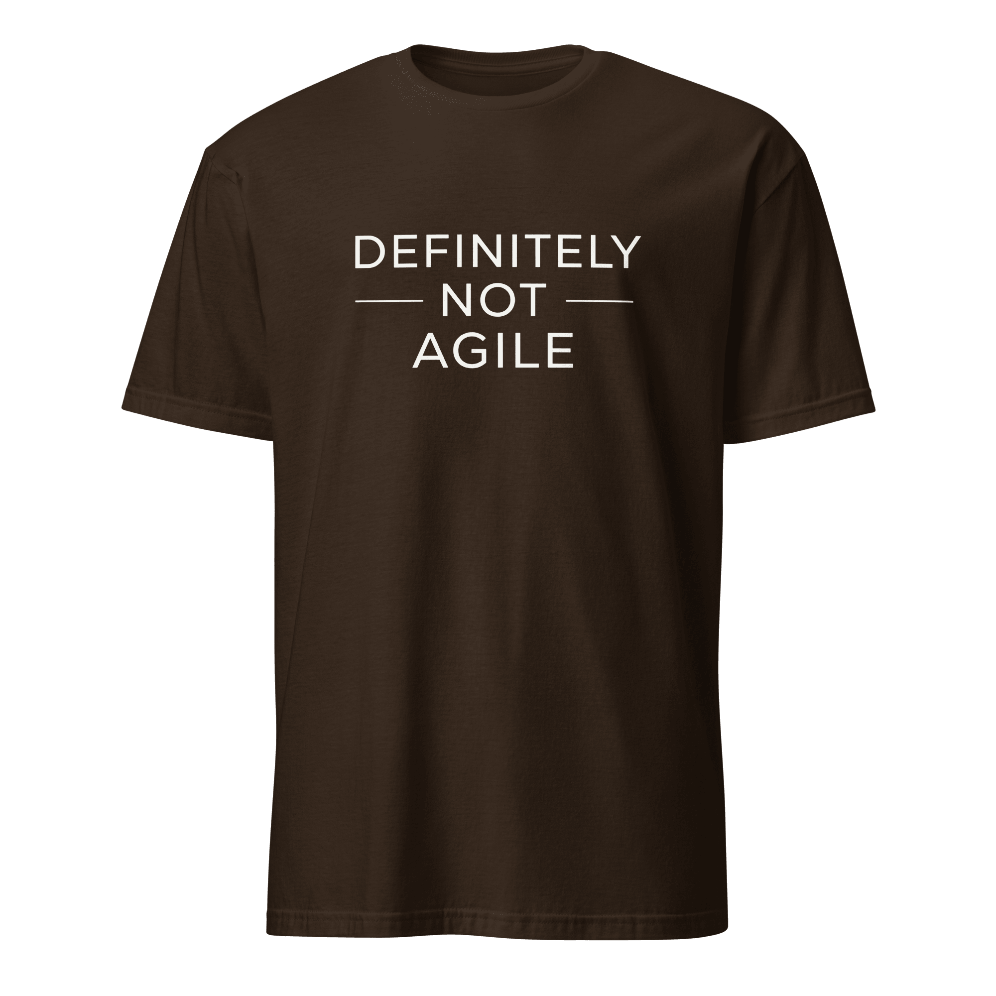 Definitely Not Agile agile full - search definitely not agile statement - Developer T-shirt - techmerch.io