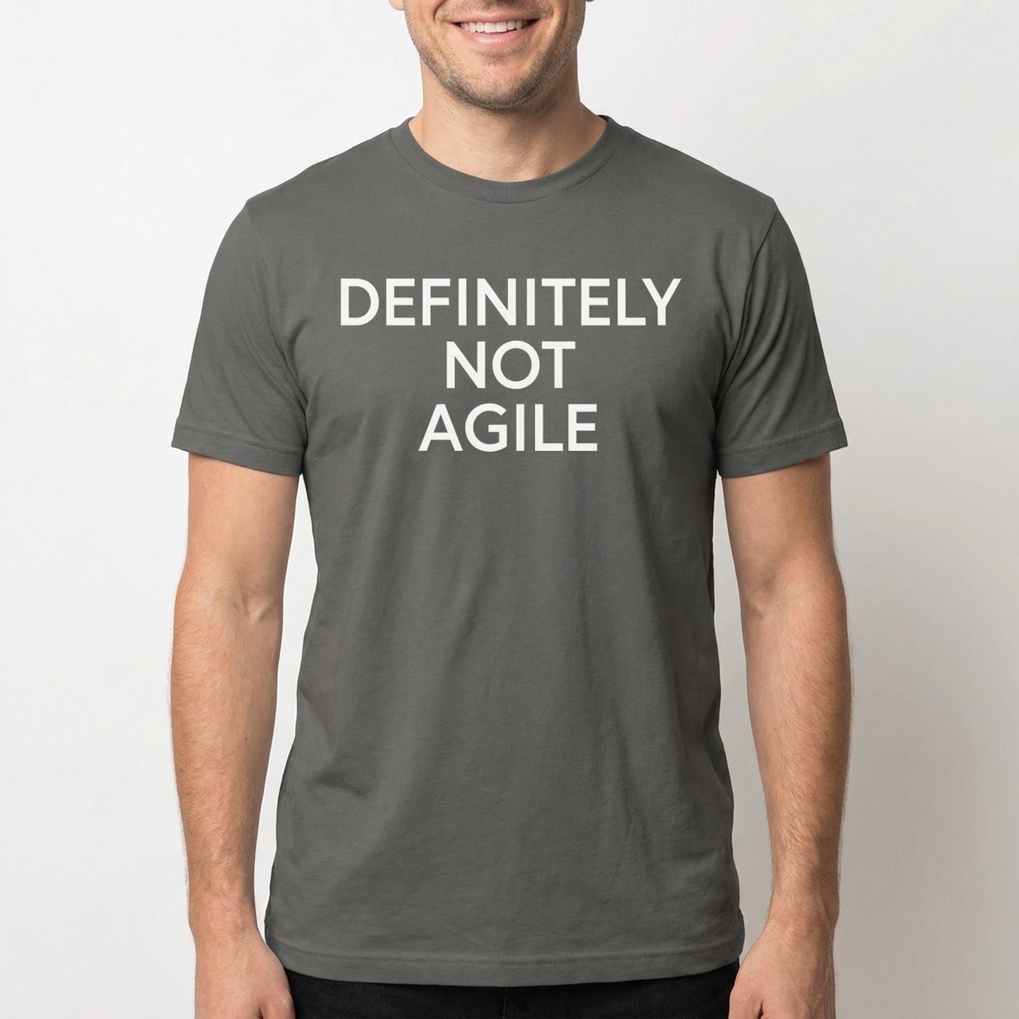 Definitely Not Agile agile full - search definitely not agile statement - Developer T-shirt - techmerch.io