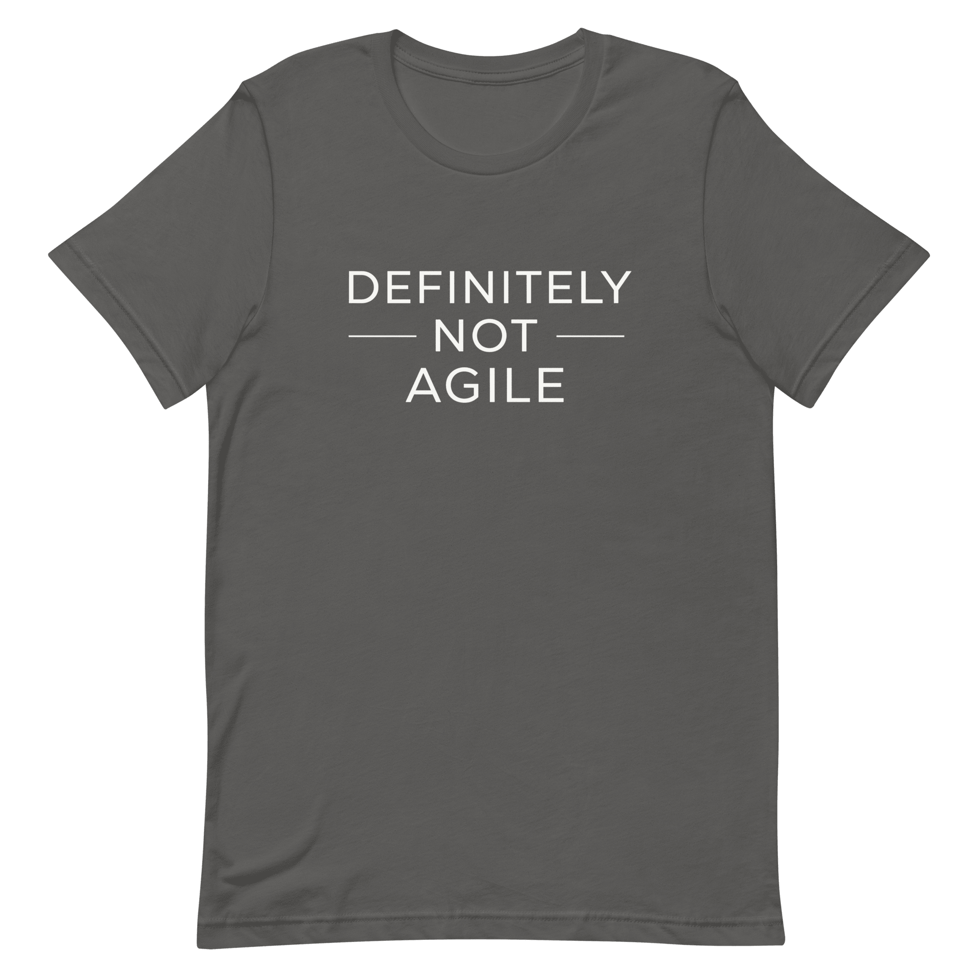 Definitely Not Agile agile full - search definitely not agile statement - Developer T-shirt - techmerch.io