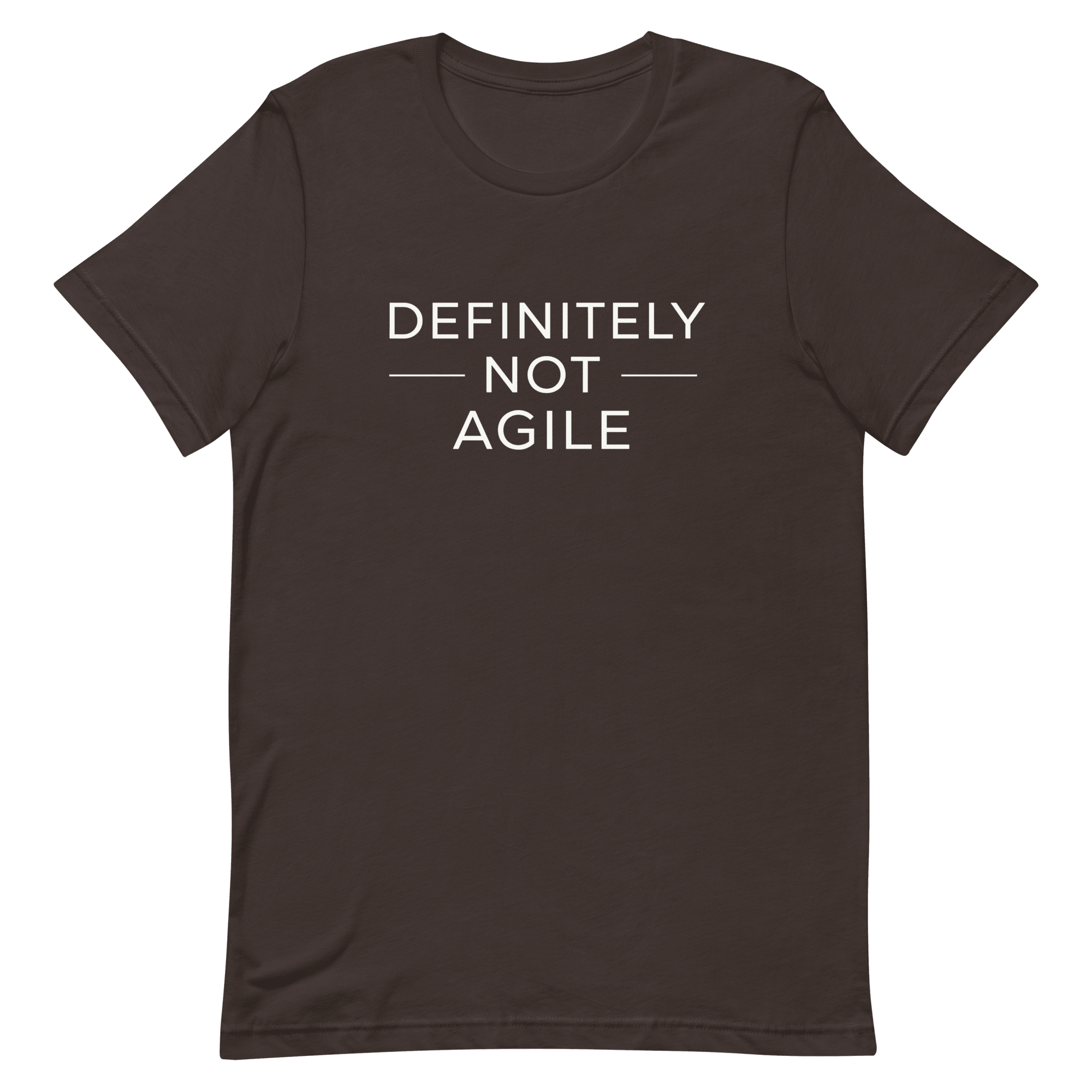 Definitely Not Agile agile full - search definitely not agile statement - Developer T-shirt - techmerch.io