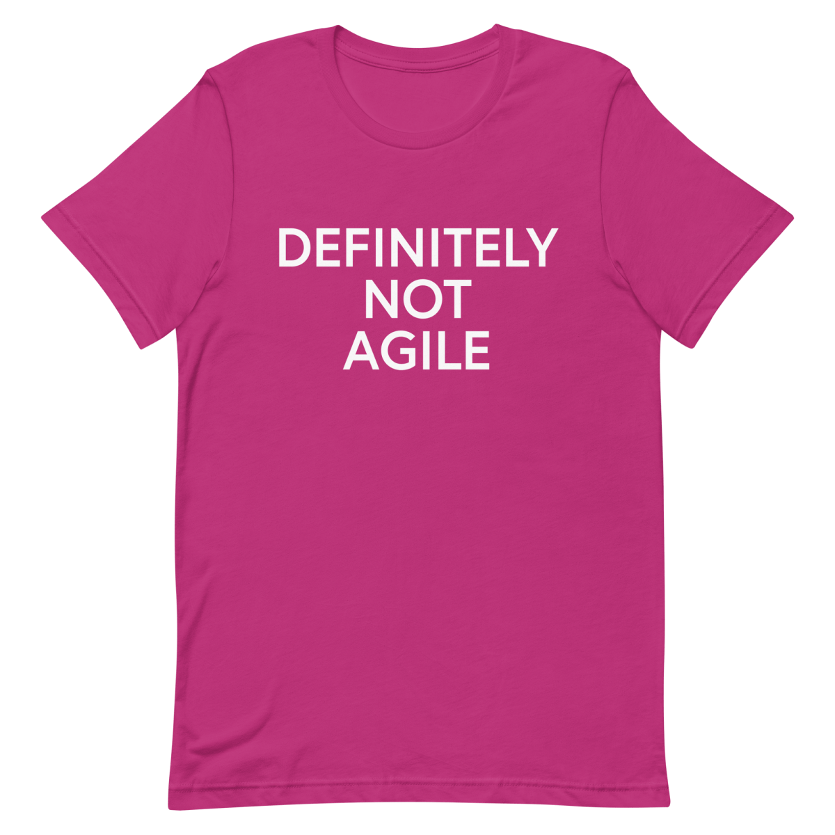 Definitely Not Agile agile developer manager - Developer T-shirt - techmerch.io