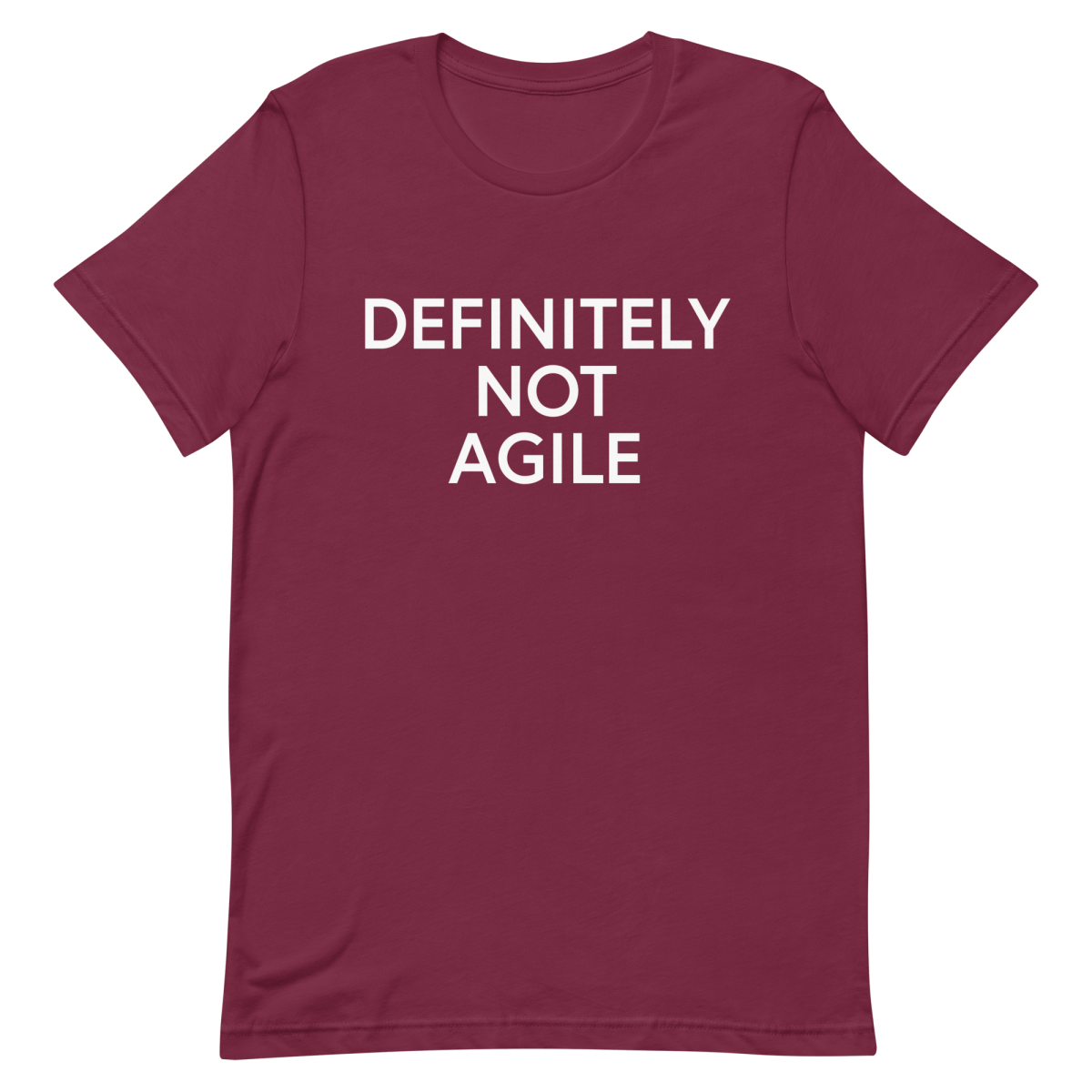 Definitely Not Agile agile developer manager - Developer T-shirt - techmerch.io