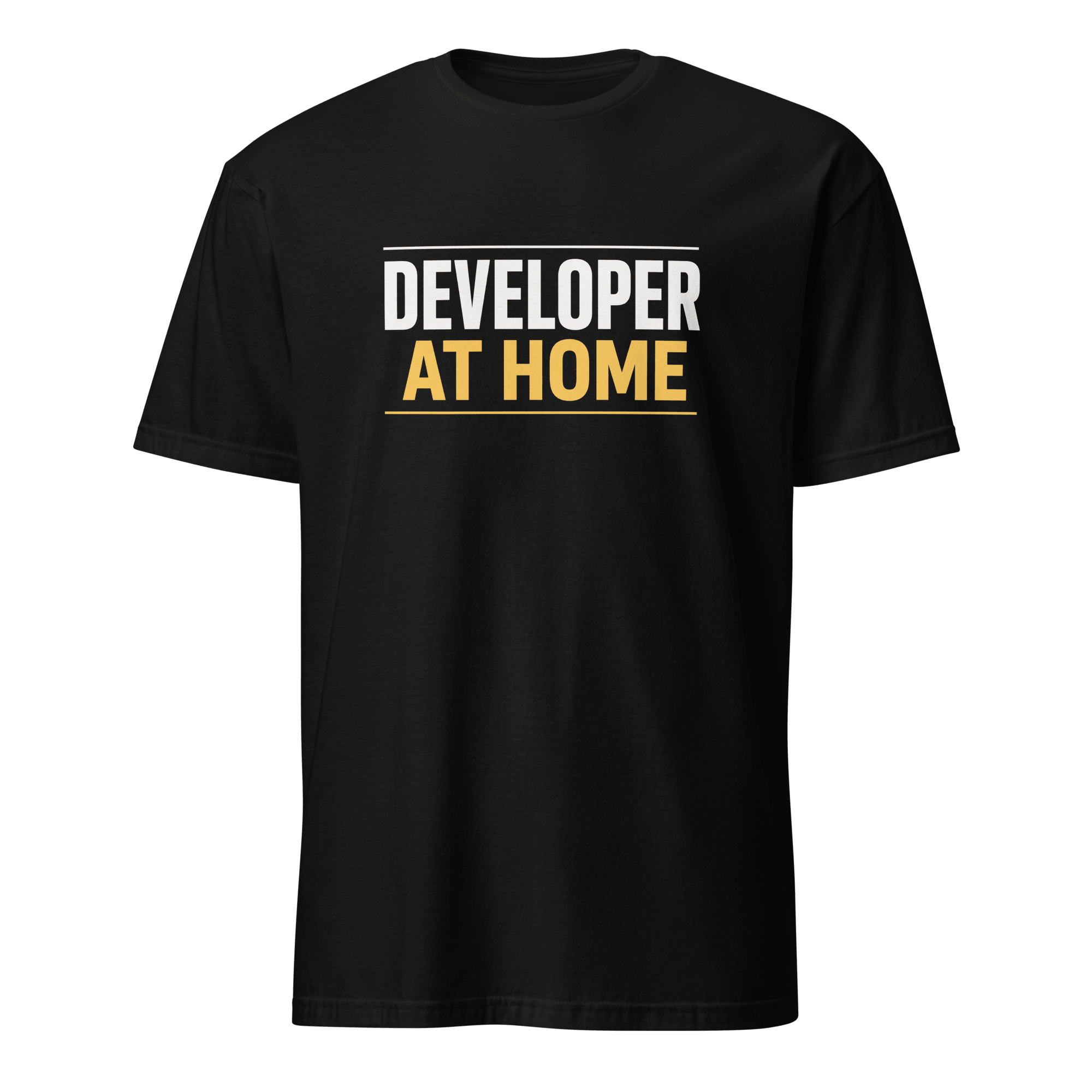 Developer at Home code satire worklife - Developer T-shirt - techmerch.io