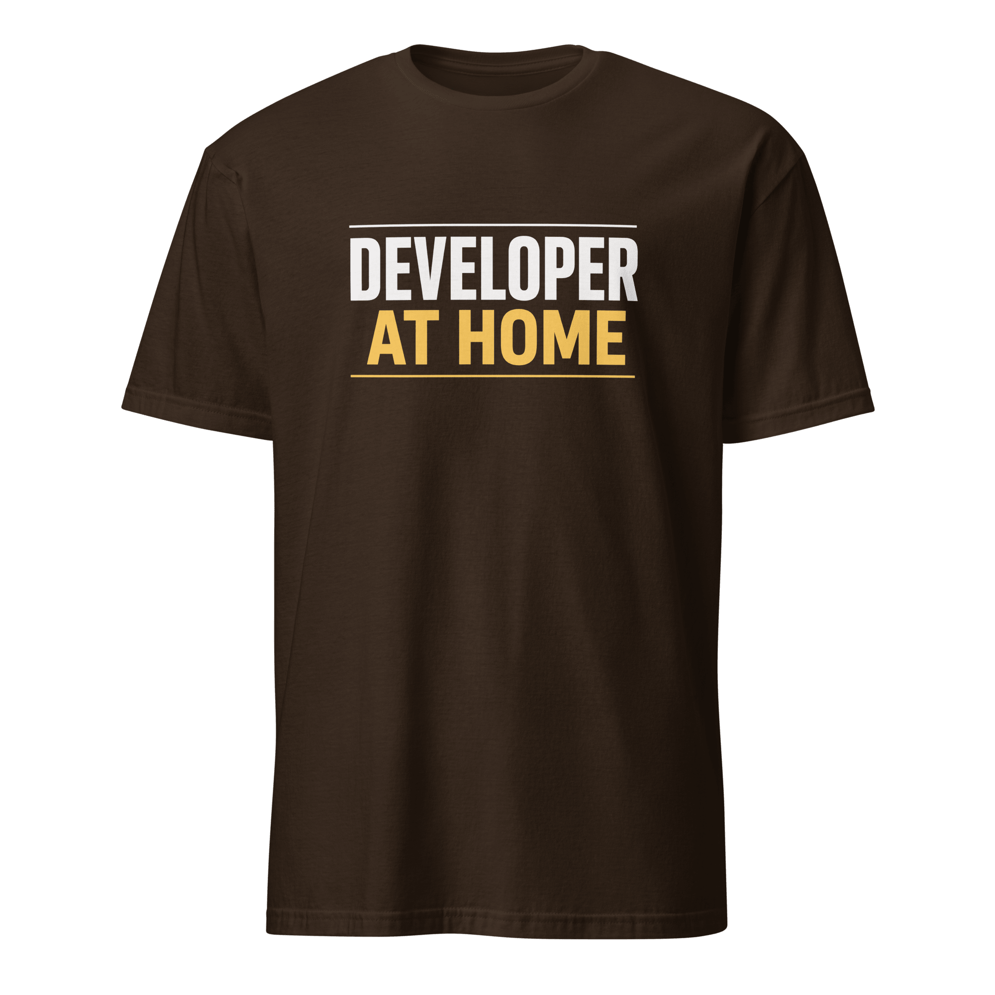 Developer at Home code satire worklife - Developer T-shirt - techmerch.io