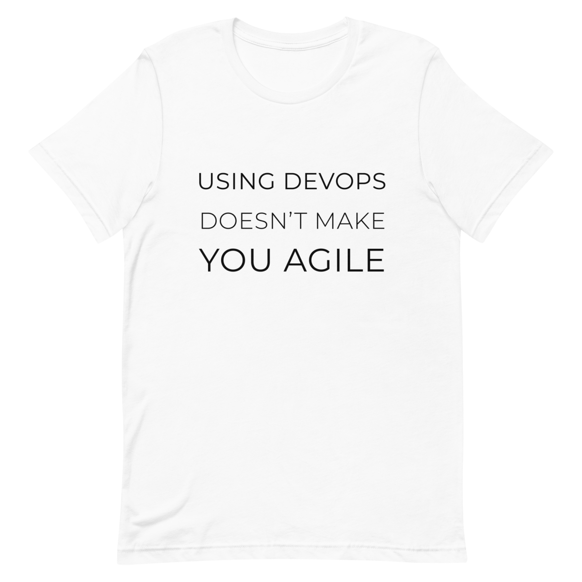 Devops ≠ Agile agile clever devops - Developer T-shirt - techmerch.io