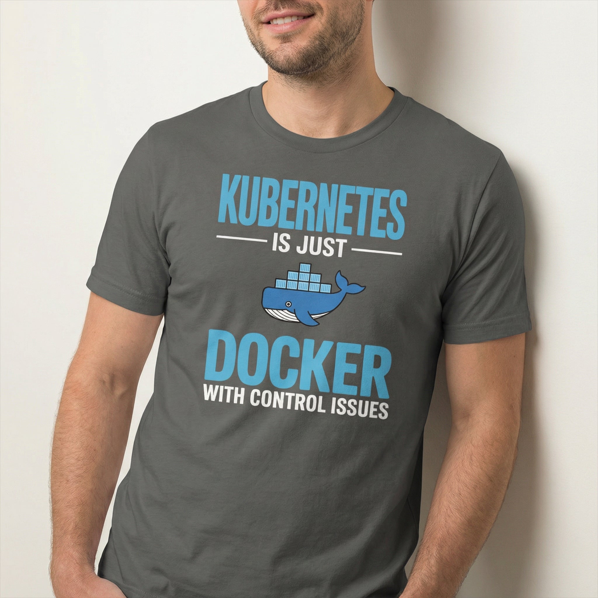Docker Control Issues docker full - search kubernetes is just docker with control issues hot - Developer T-shirt - techmerch.io