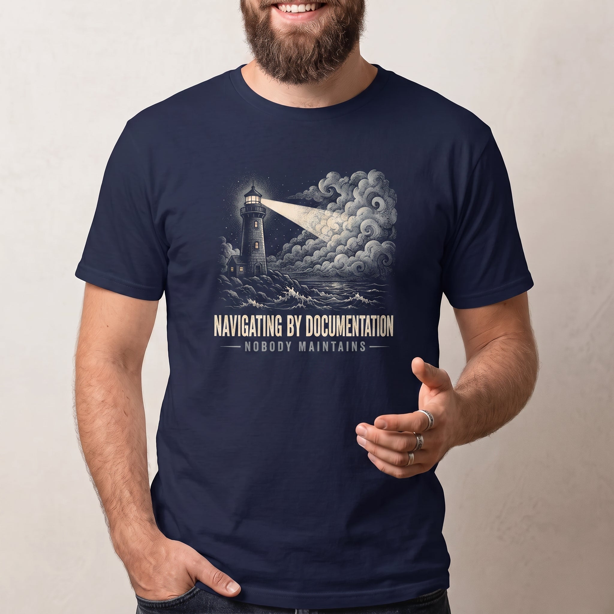 Docs Nobody Maintains code debugging full-search Navigating by Documentation Nobody Maintains - Developer T-shirt - techmerch.io
