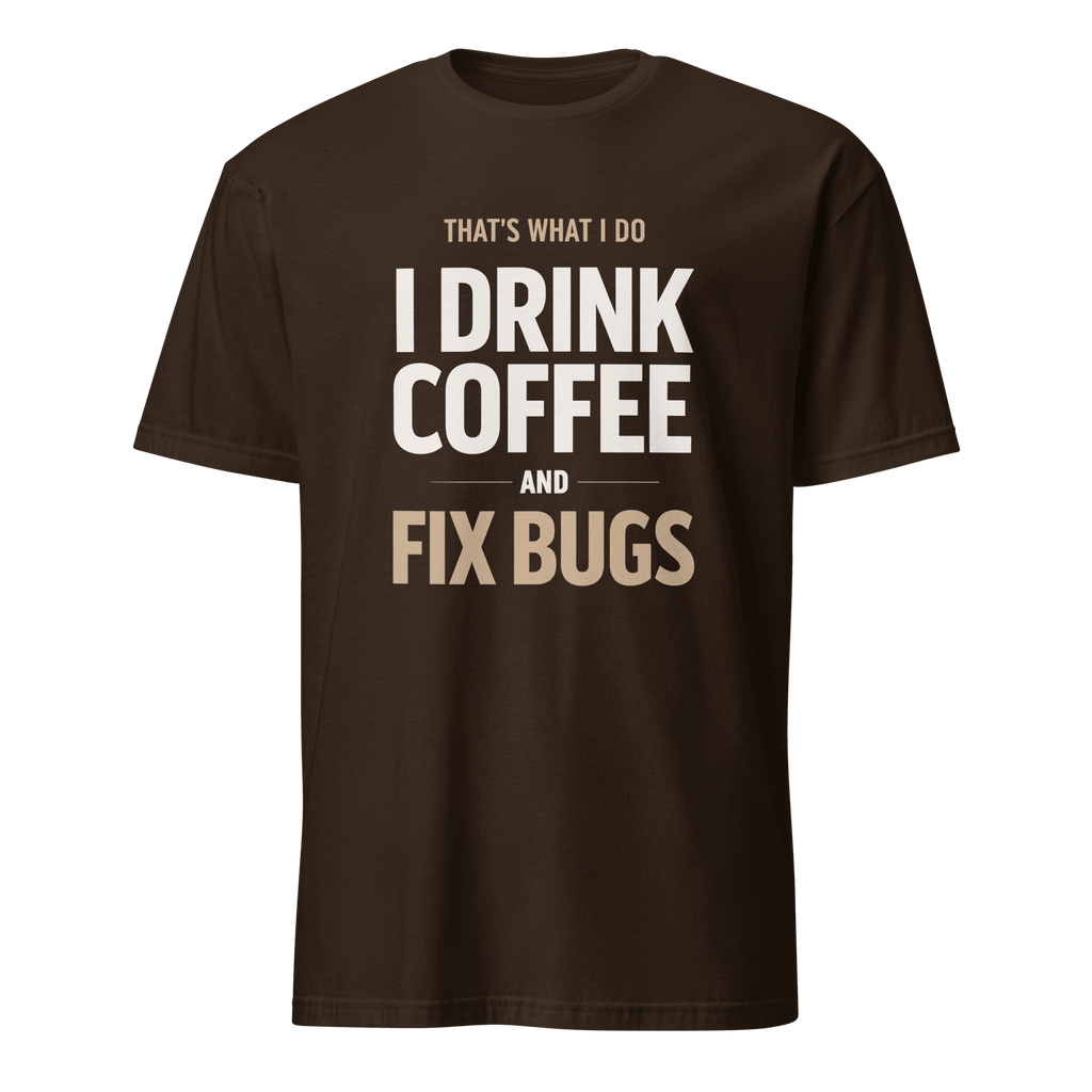 Drink Coffee Fix Bugs coffee debugging full - search thats what i do drink coffee and fix bugs - Developer T-shirt - techmerch.io