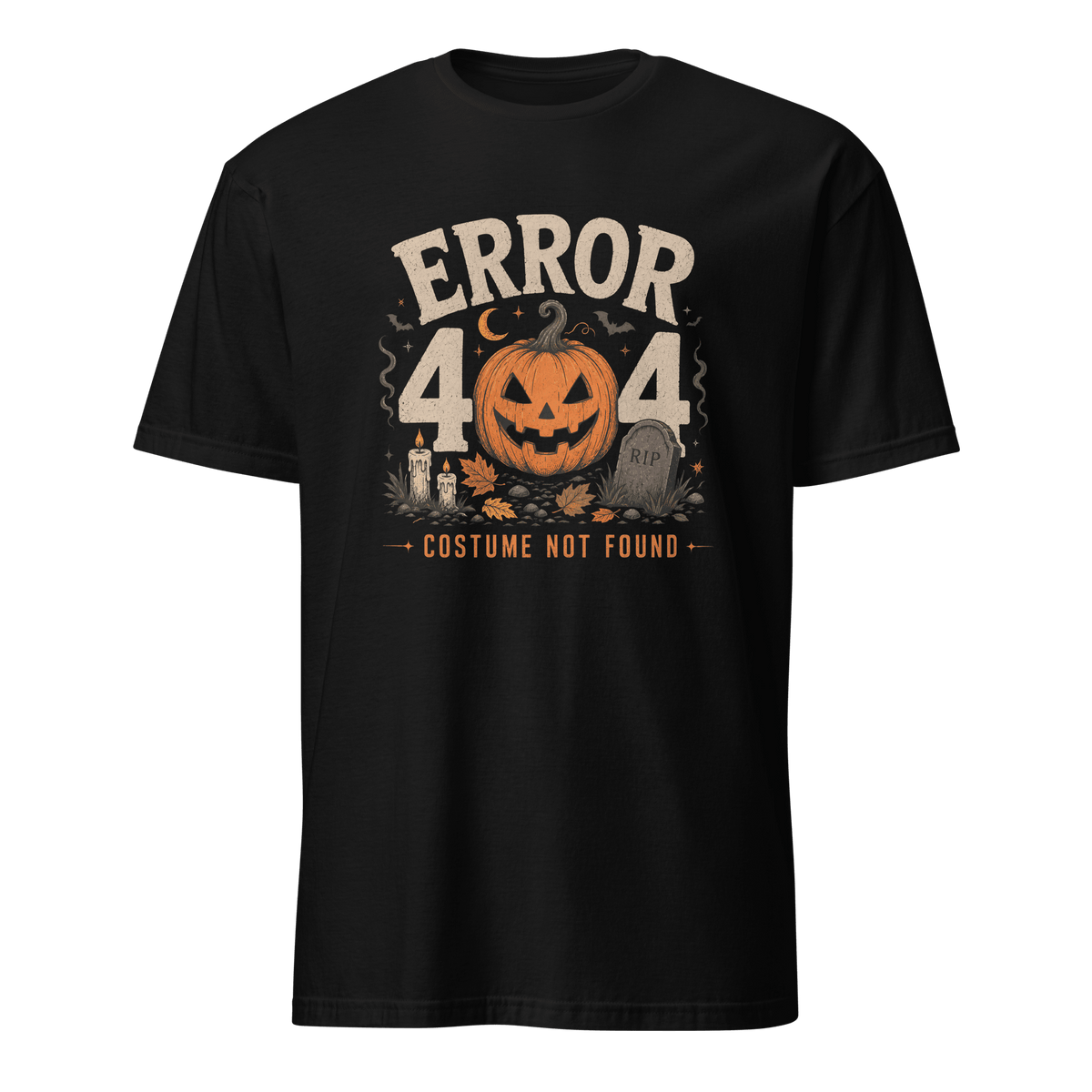 Error 404 Costume Not Found cartoon full-search Error 404 Costume Not Found halloween - Developer T-shirt - techmerch.io