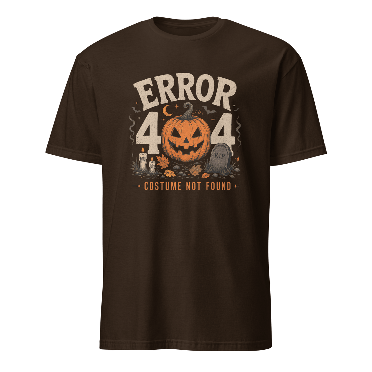 Error 404 Costume Not Found cartoon full-search Error 404 Costume Not Found halloween - Developer T-shirt - techmerch.io