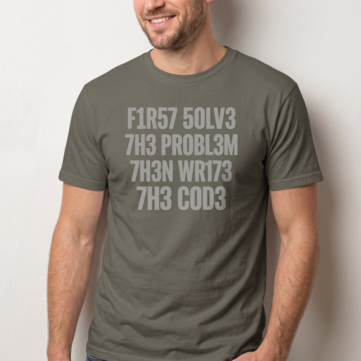F1r57 50lv3 7h3 Pr0bl3m code debugging full - search f1r57 50lv3 7h3 pr0bl3m 7h3n wr173 7h3 c0d3 - Developer T-shirt - techmerch.io