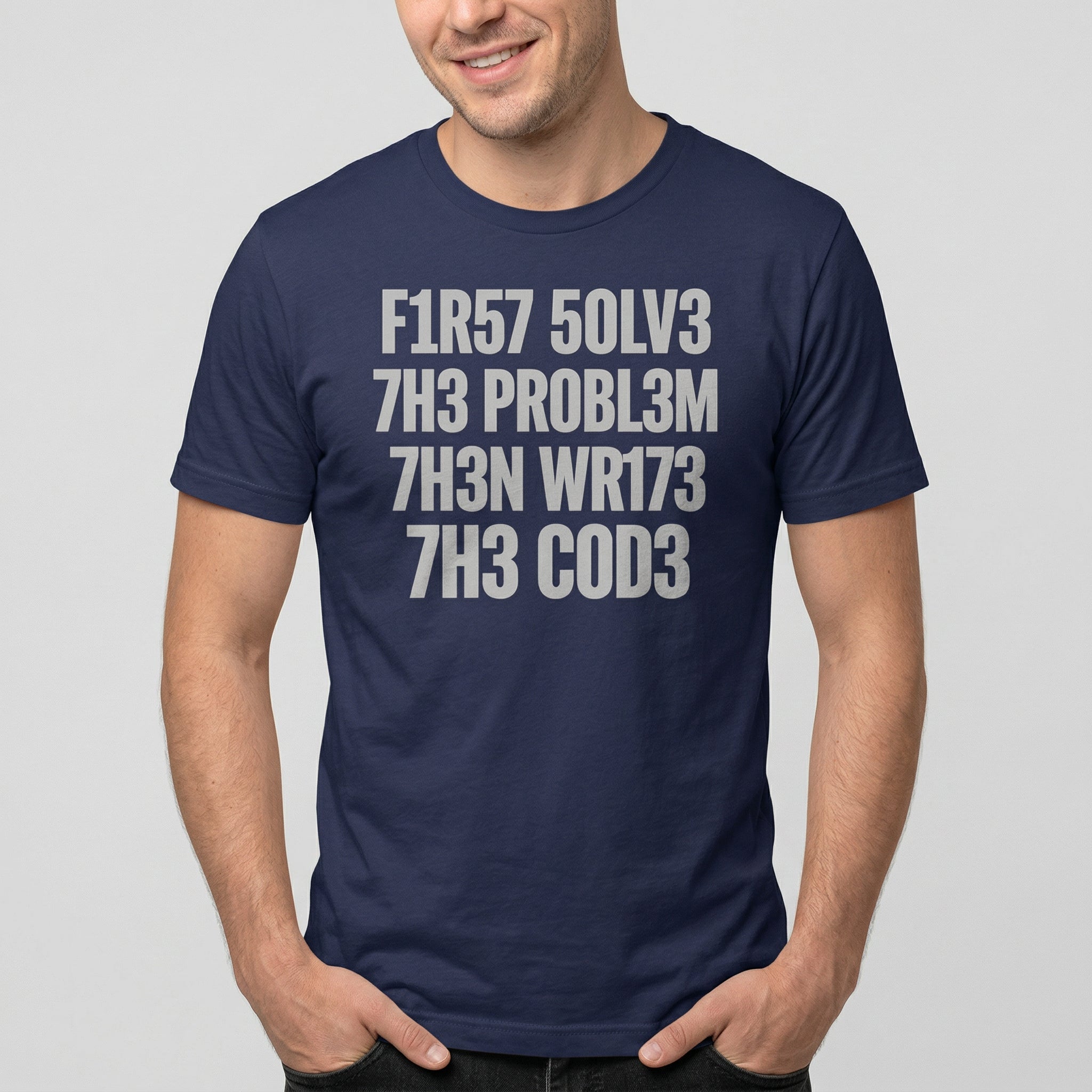 F1r57 50lv3 7h3 Pr0bl3m code debugging full - search f1r57 50lv3 7h3 pr0bl3m 7h3n wr173 7h3 c0d3 - Developer T-shirt - techmerch.io
