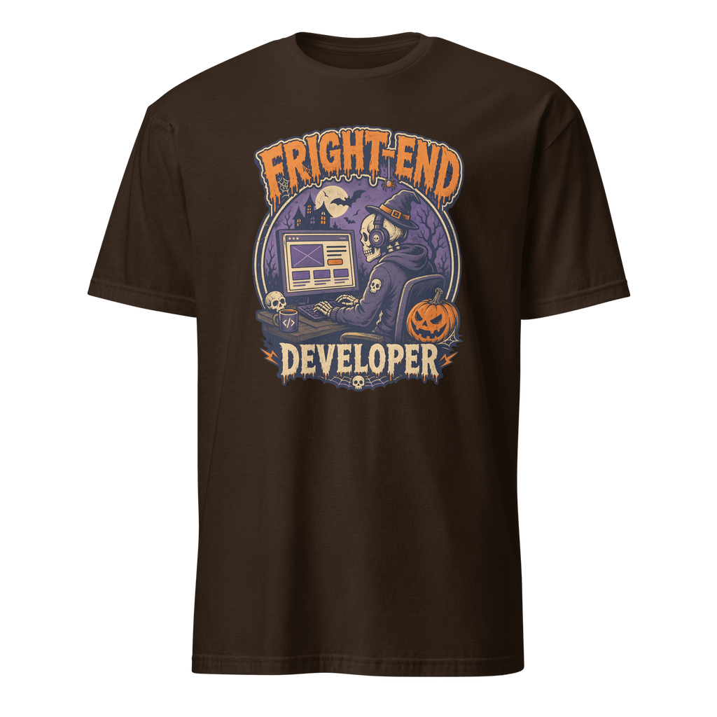 Fright-End Developer cartoon frontend full-search FrightEnd Developer - Developer T-shirt - techmerch.io