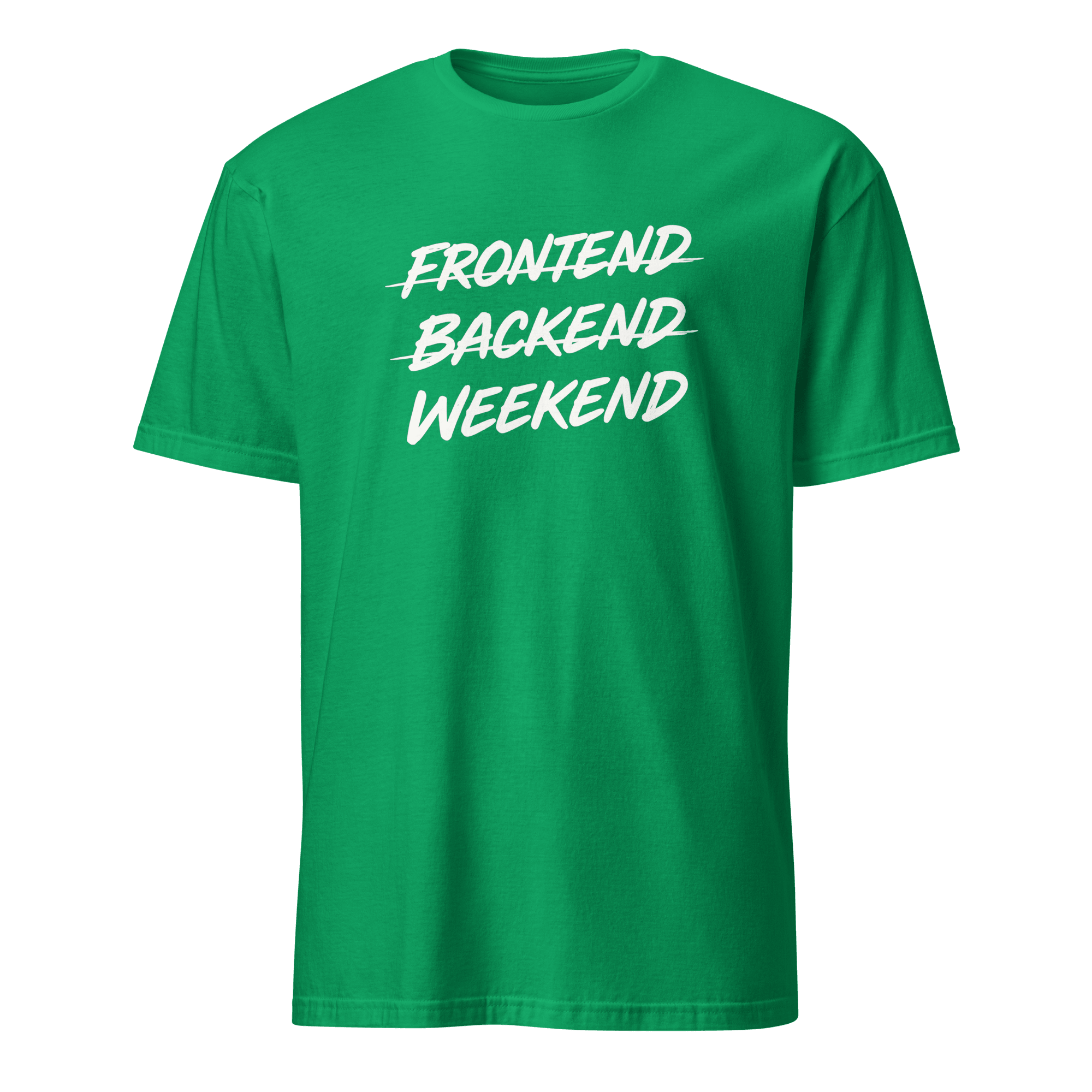Frontend Backend Wknd full-search frontend backend weekend fullstack statement - Developer T-shirt - techmerch.io