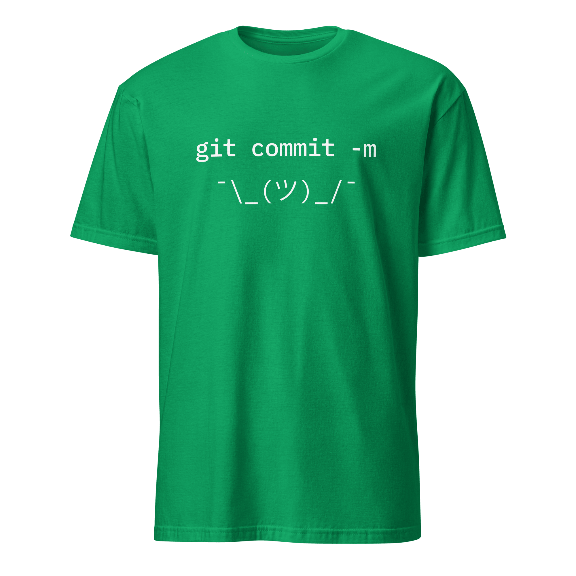 Git Commit Shrug code full - search git commit m git - Developer T-shirt - techmerch.io