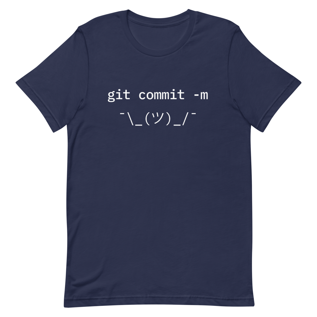 Git Commit Shrug code commit developer - Developer T-shirt - techmerch.io